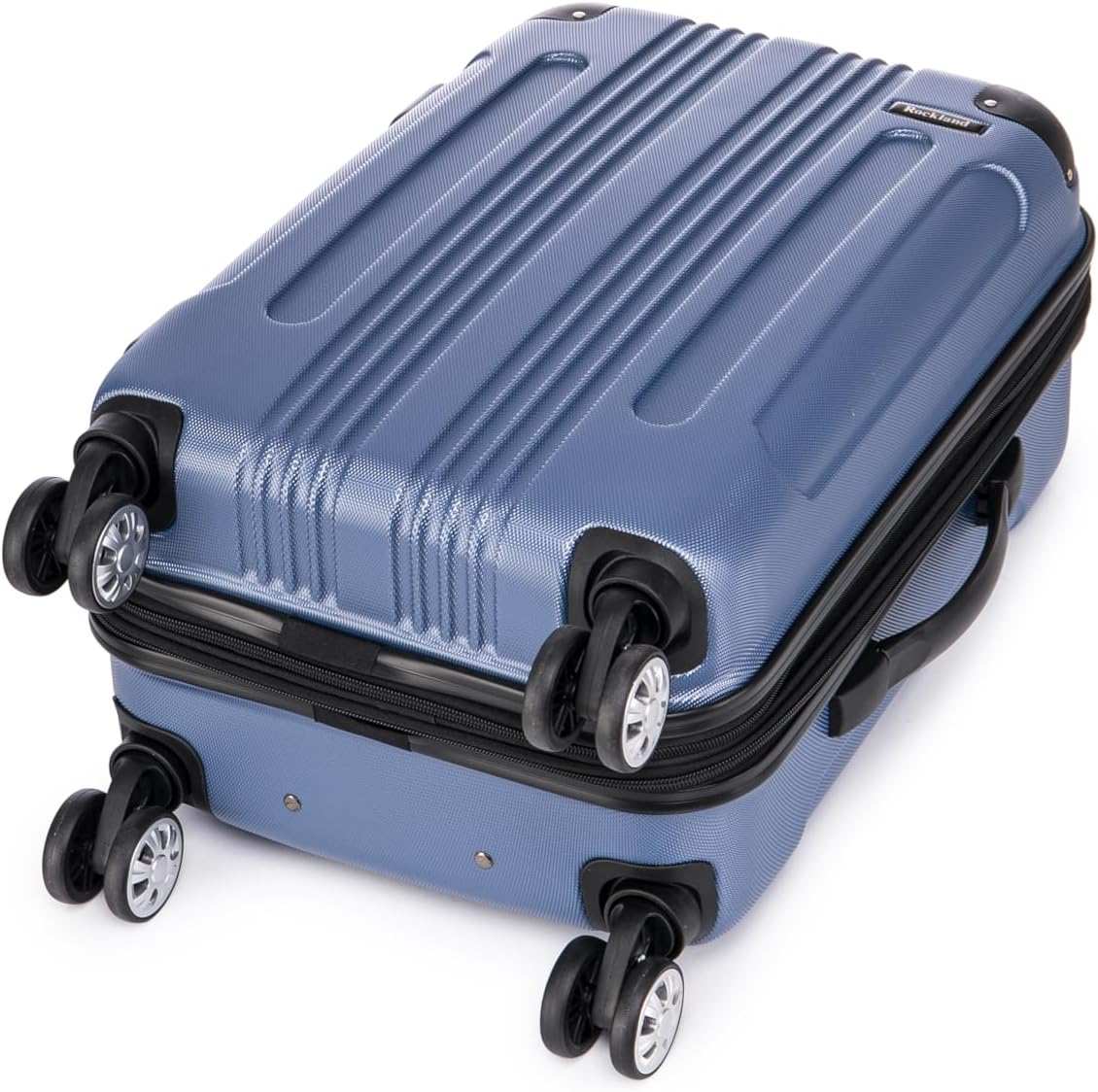 Rockland London Hardside Spinner Wheel Luggage, White, 3-Piece Set (20/24/28)
