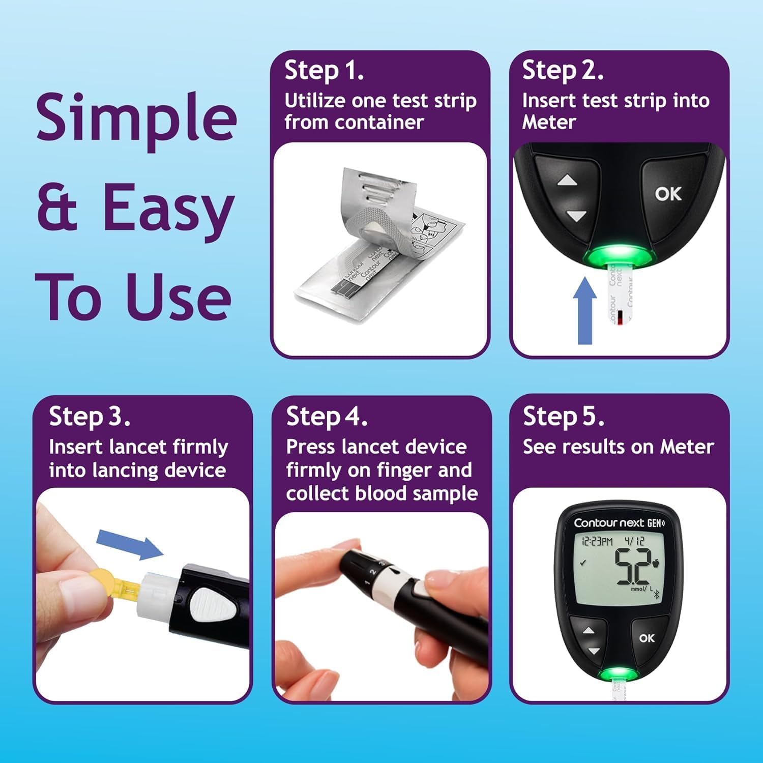 Ascensia CONTOUR NEXT Blood Glucose Diabetes Test Strips, 35 Count