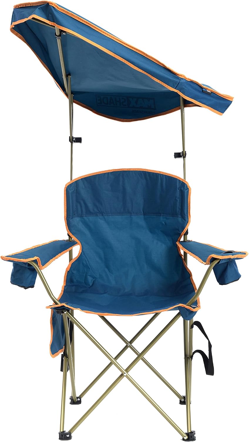 Quik Shade Max Shade High and Wide Folding Camp Tilt UV Sun Protection Canopy Chair
