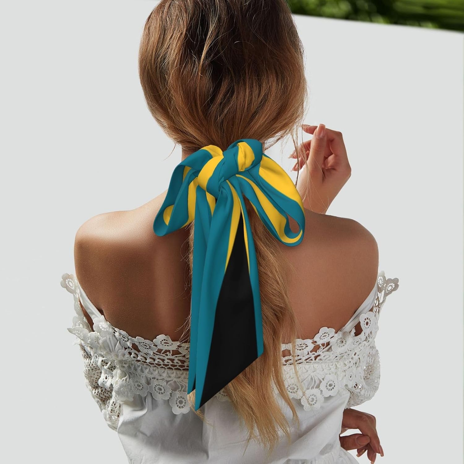 Country Flag Scarf For Women, Multi‑purpose Ribbon, Fashion Neck Hair Handbag Accessory, Versatile Bandana Headband