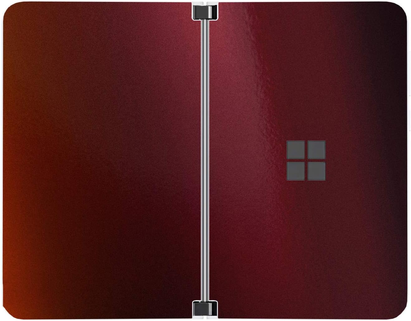 SopiGuard Sticker for Surface Duo Phone Edge-to-Edge Precision Vinyl Skin Wrap (Leather Textured)