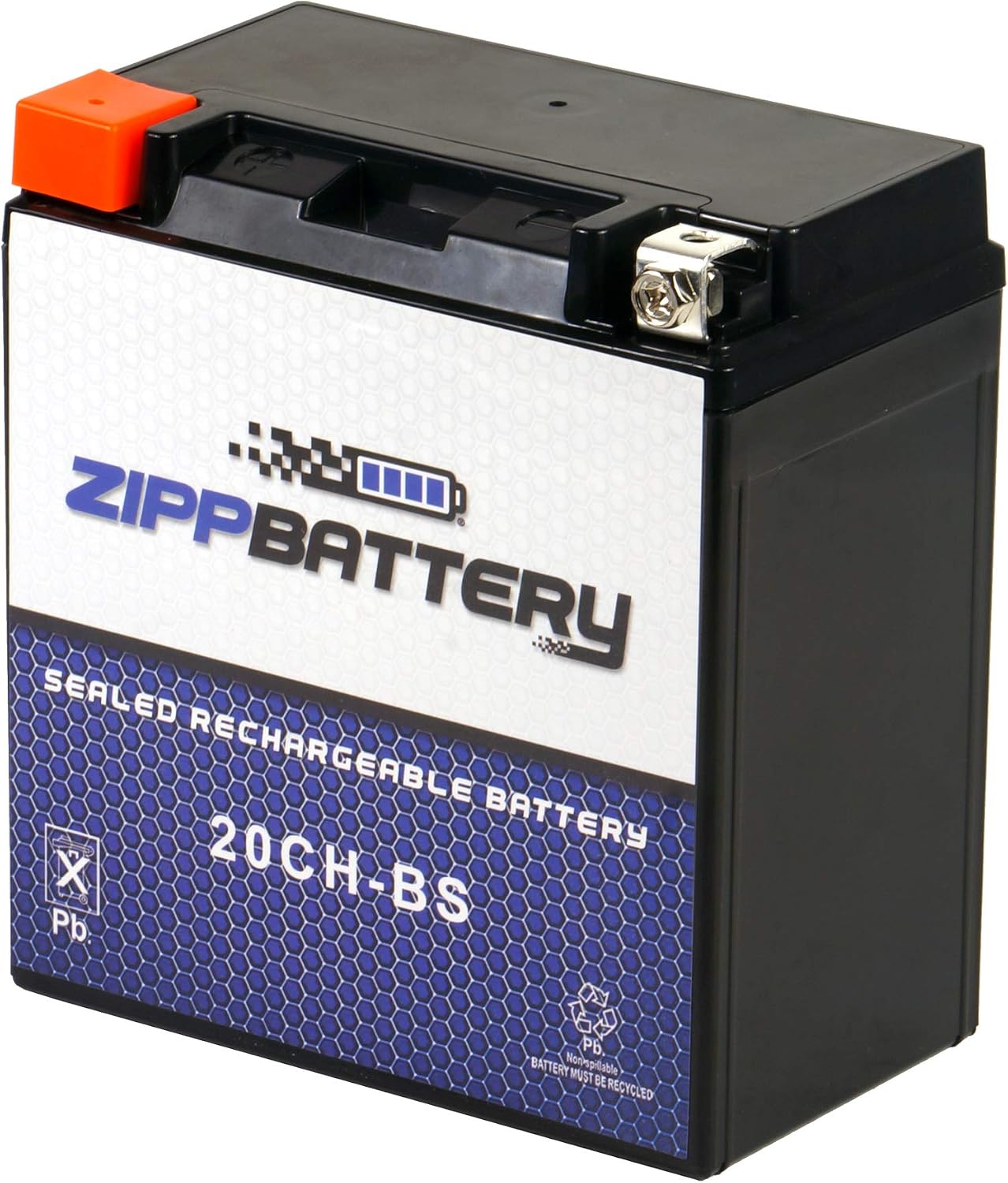ZIPPBATTERY YTX30L-BS 12V 385 CCA AGM – Maintenance-Free 30Ah Battery for Harley, ATV, UTV, Jet Ski – T3 Nut & Bolt Terminal – Fits Harley Road King, Polaris Sportsman 850, Can-Am Outlander