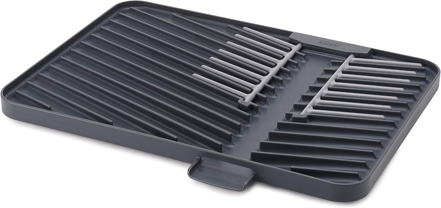 Joseph Joseph Flip-Up Drain Board with Foldable Dish Rack, One-size, Gray