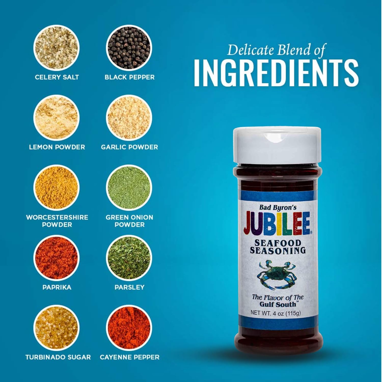 Bad Byron’s Jubilee® Seafood Seasoning – 24 oz | Bold Gulf Coast Flavor | Perfect for Shrimp, Fish, Crab & More | All-Purpose Cajun-Style Blend