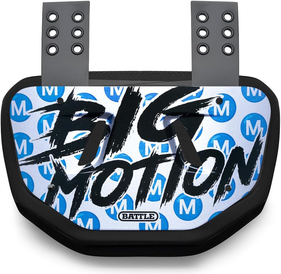 Battle Sports Novelty Football Back Plate, Kids, Adults