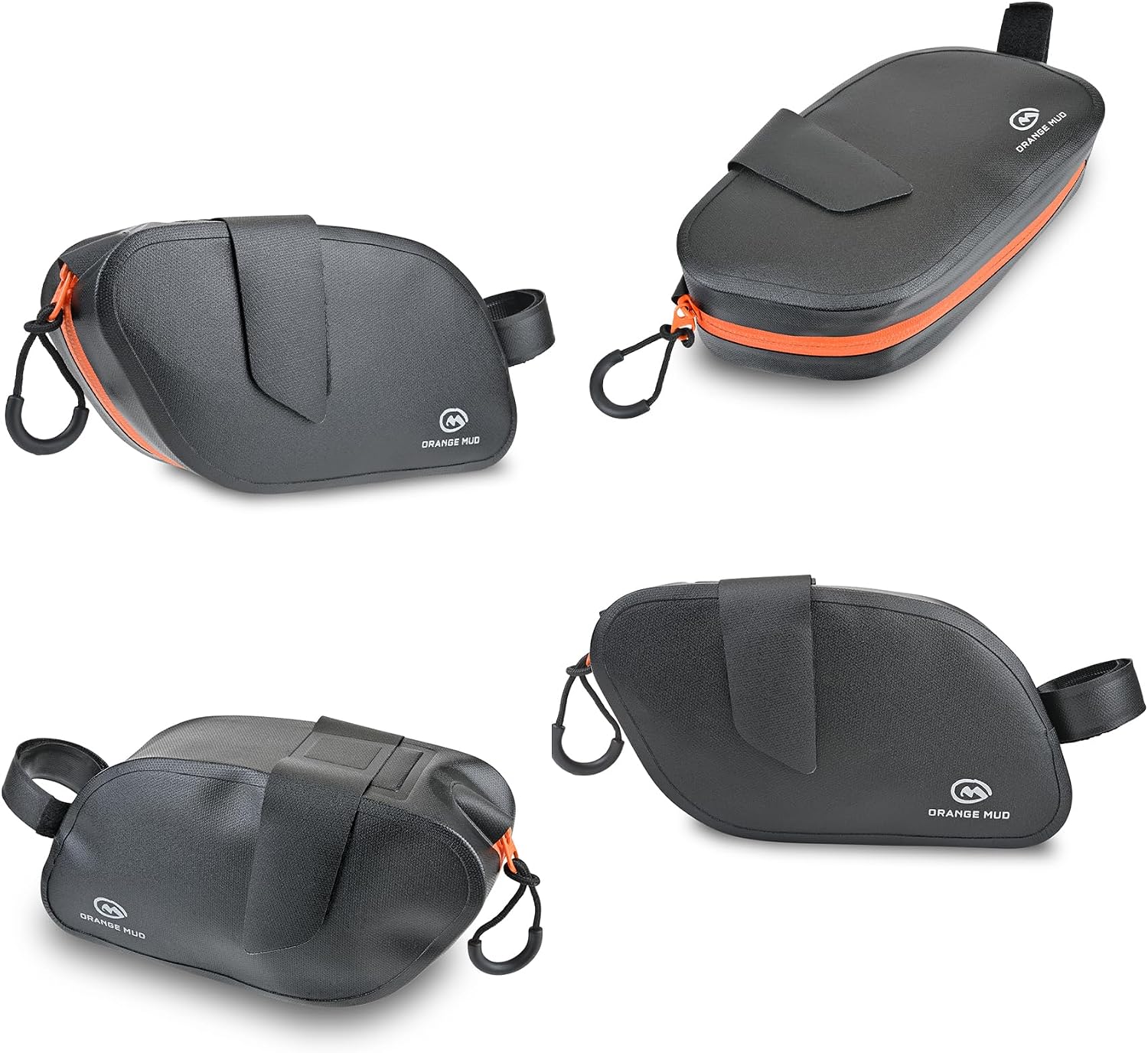 Orange Mud Waterproof Bike Frame Bag TPU Triangle Storage Bag