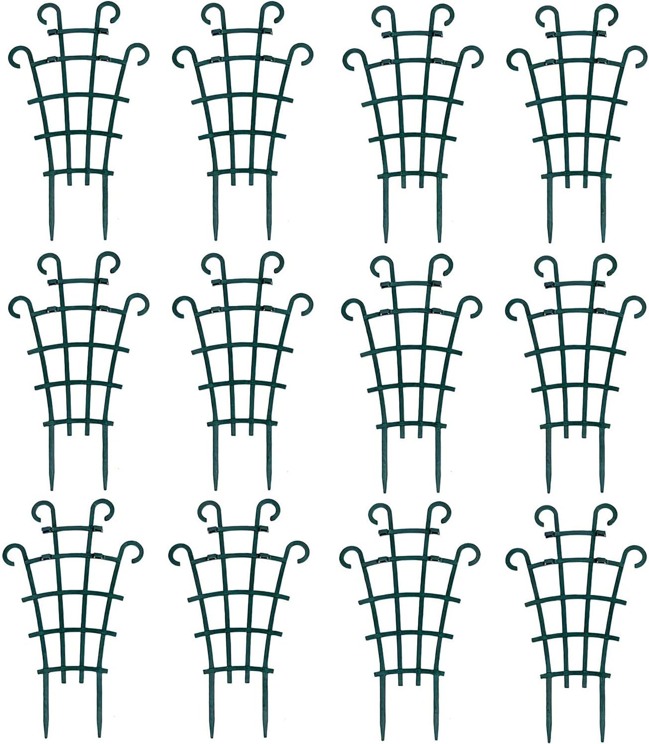 UWIOFF Trellis for Potted Plants, 4Pcs Stackable Small Indoor Plant Trellis
