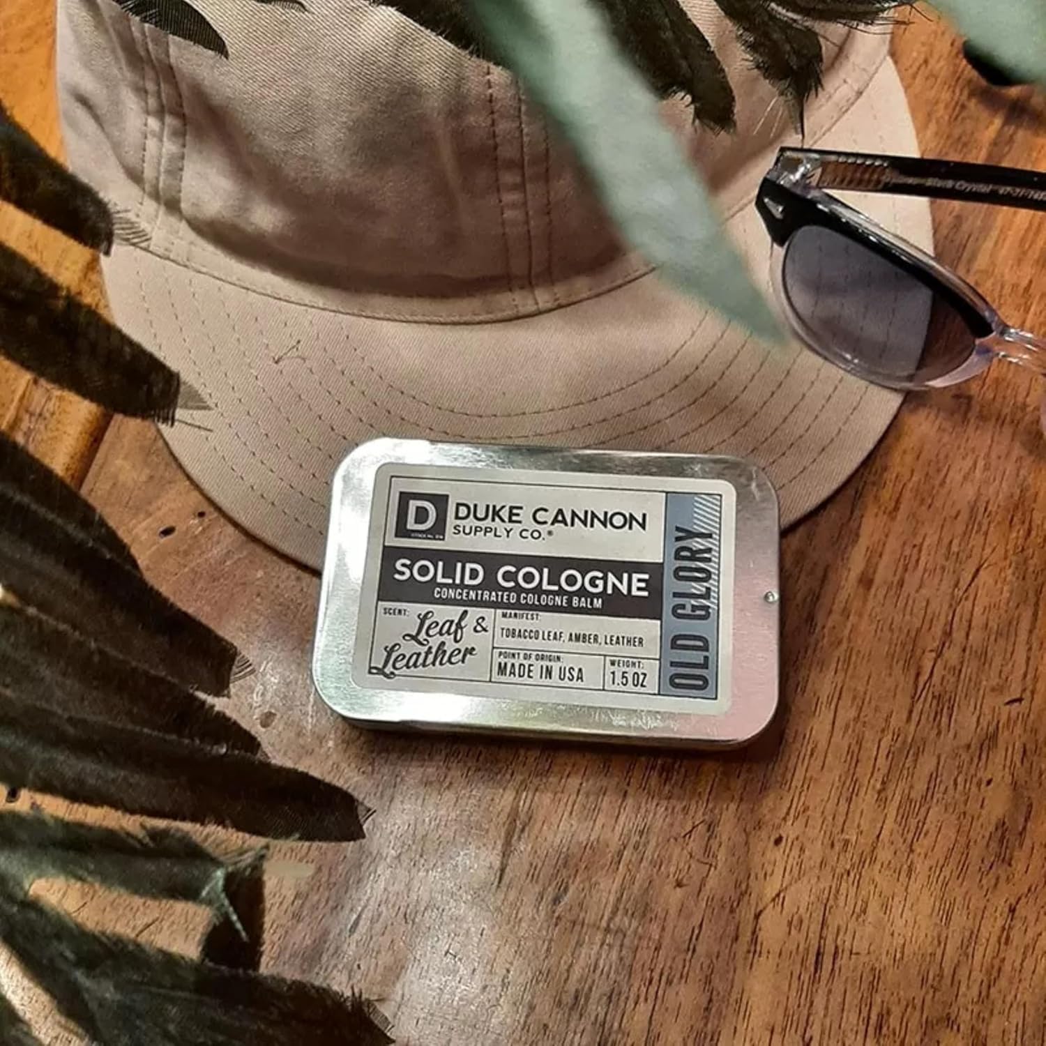 Duke Cannon Solid Cologne for Men, Bourbon Scent, Concentrated Balm, 1.5 oz | Woodsy charred oak barrel aroma inspired by classic bourbon craftsmanship