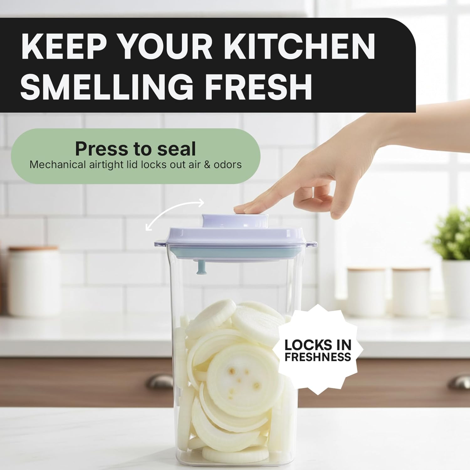 Bop Top Airtight Food Storage Containers | Pop-Top Lid | 16.5 Cups / 135 Oz
