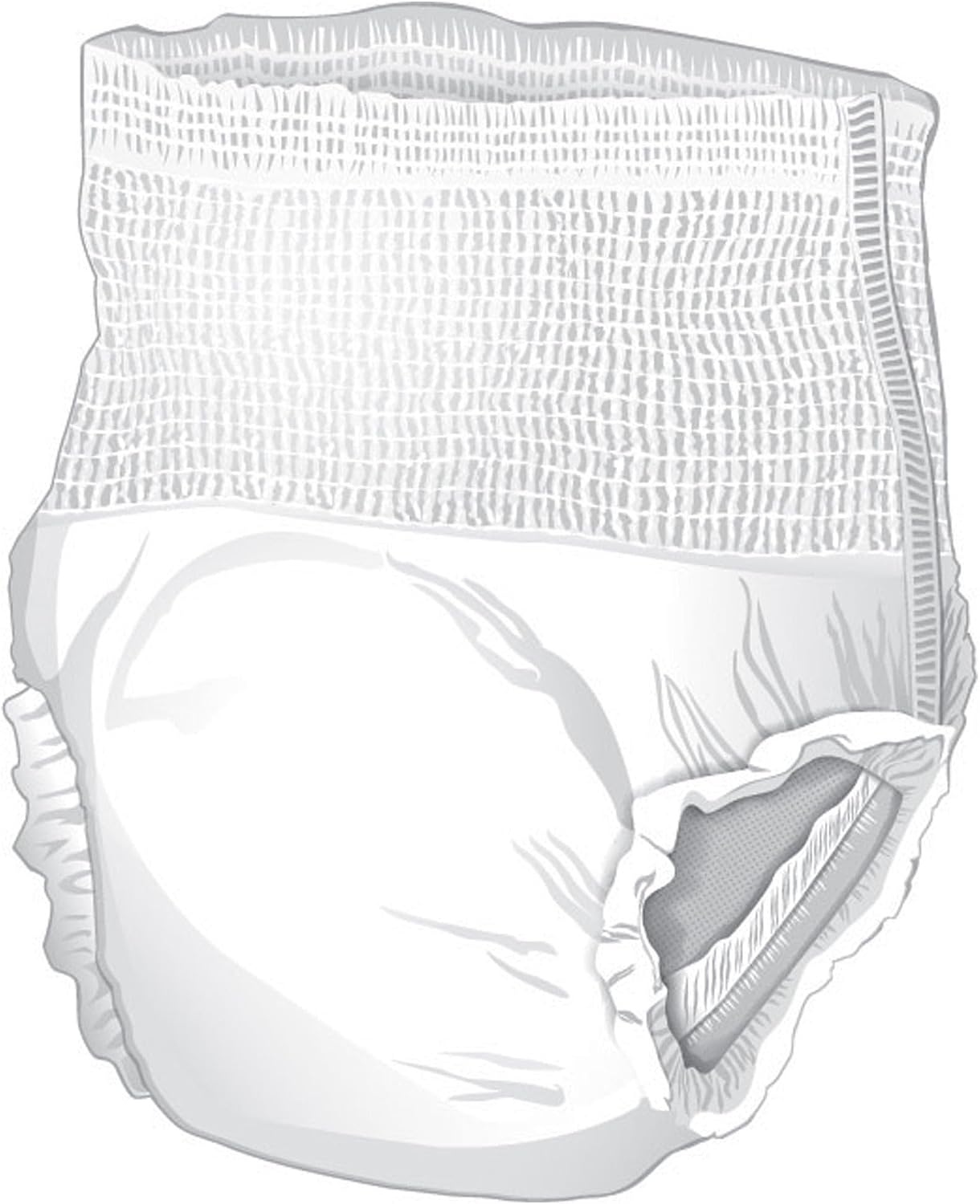 McKesson Ultra Adult Incontinence Underwear, Heavy Absorbency, 44 in, 80 ct | Postpartum and Incontinence Support