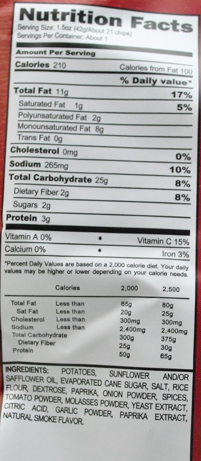 Boulder Canyon Avocado Oil Sea Salt Potato Chips 6 Count, 1.25 OZ