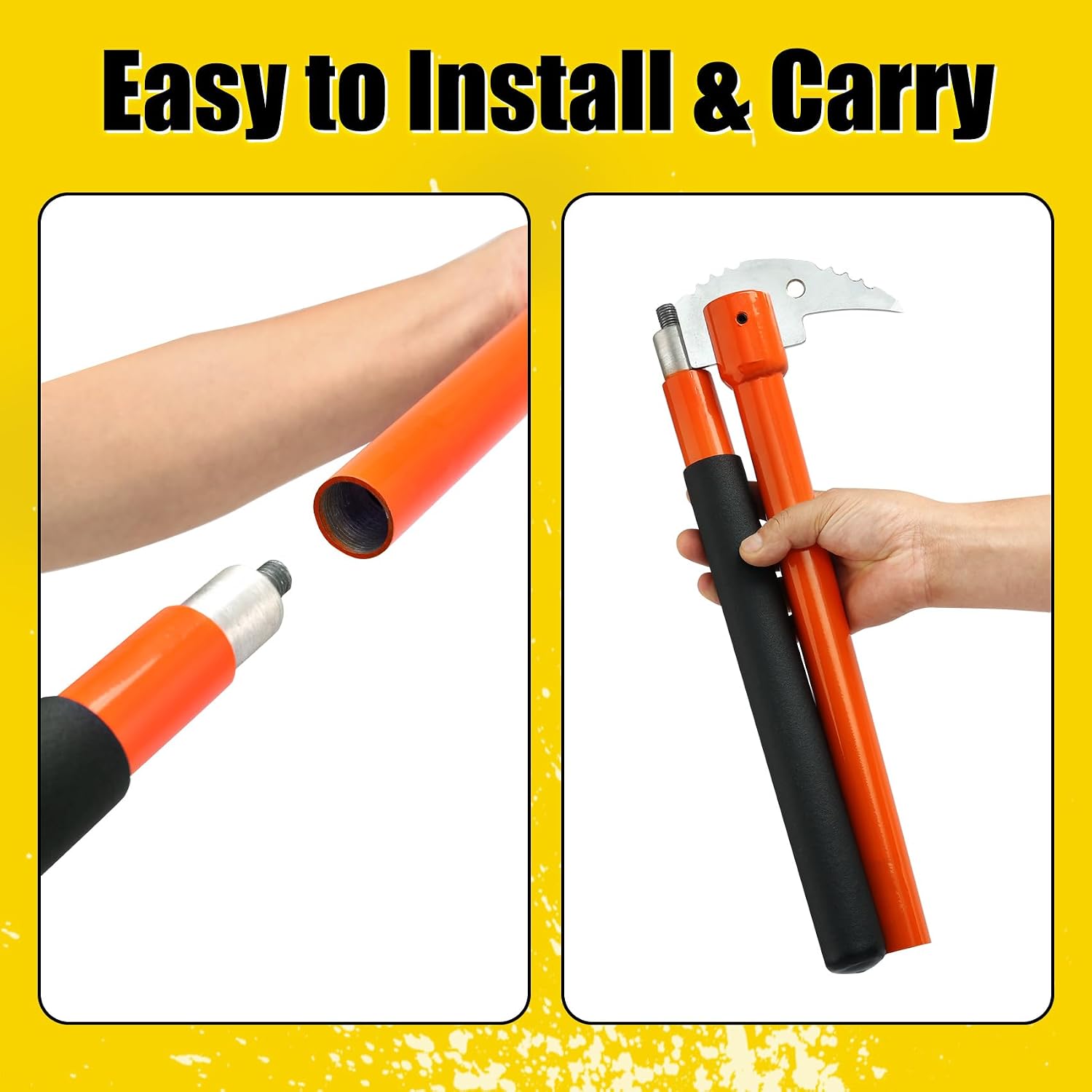 PIRIPARA 30 Inches Pickaroon Logging Tool, Hookaroon Log Roller Forestry Tool, Lift Drag Move Logs