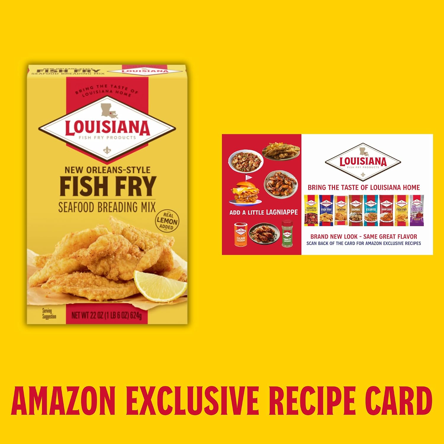 Louisiana Fish Fry Seasoned Chicken Fry Batter, 22 oz | Seasoned Chicken Fry Batter, 22 oz, seasoned coating mix for crispy fried chicken, tenders