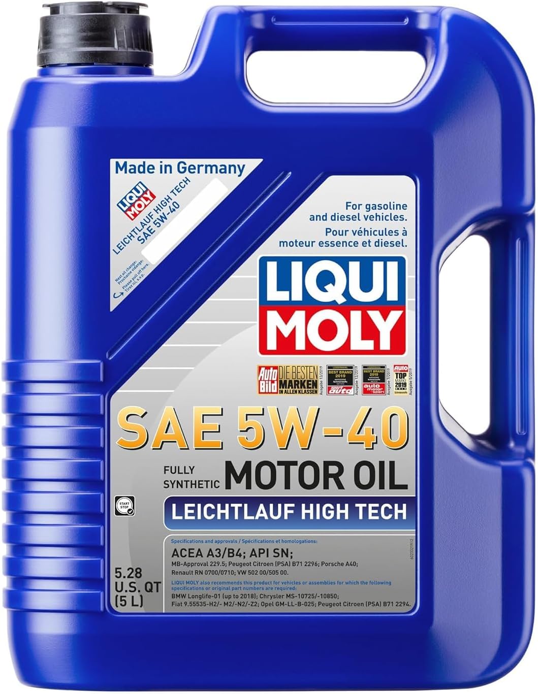 Liqui Moly 2331 Leichtlauf High Tech 5W-40 Engine Oil - 1 Liter