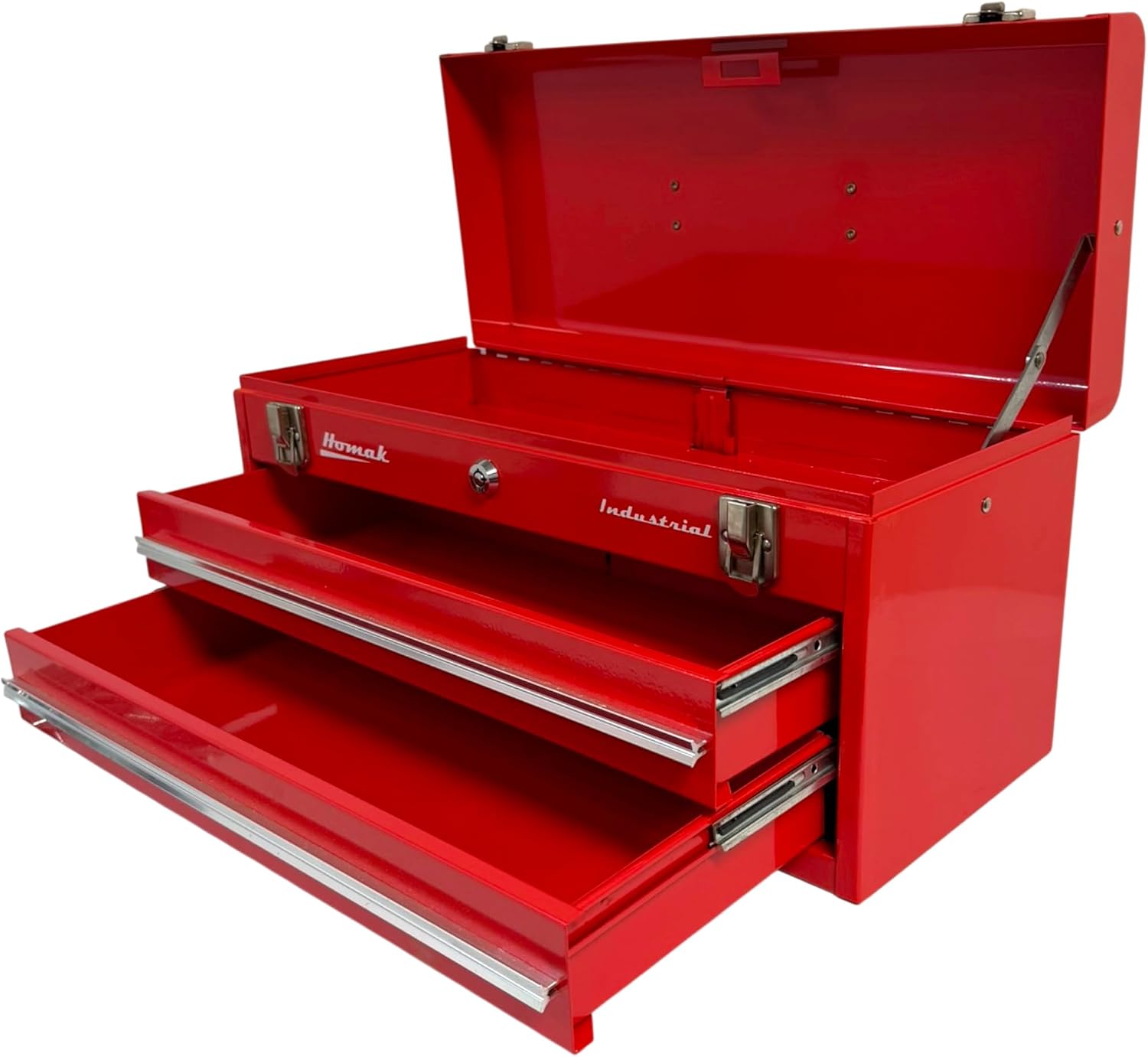 Homak Industrial 20-Inch 2-Drawer Friction Toolbox, Brown Winkle Powder Coat, BW00202200