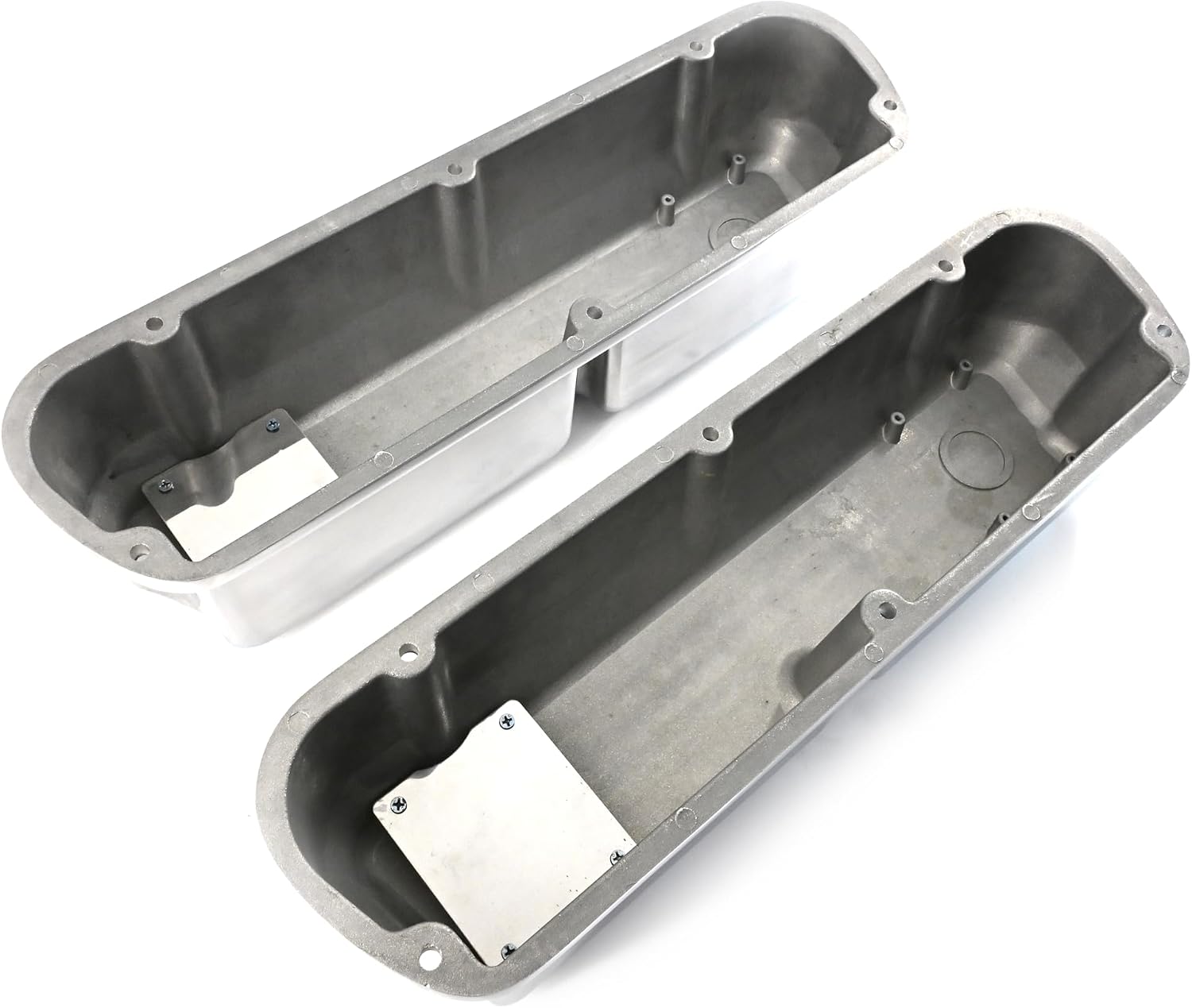 Compatible/Replacement Aluminum Ford Small Block 289-302-351W-5.0L Tall Full Finned Valve Covers – Polished Finish