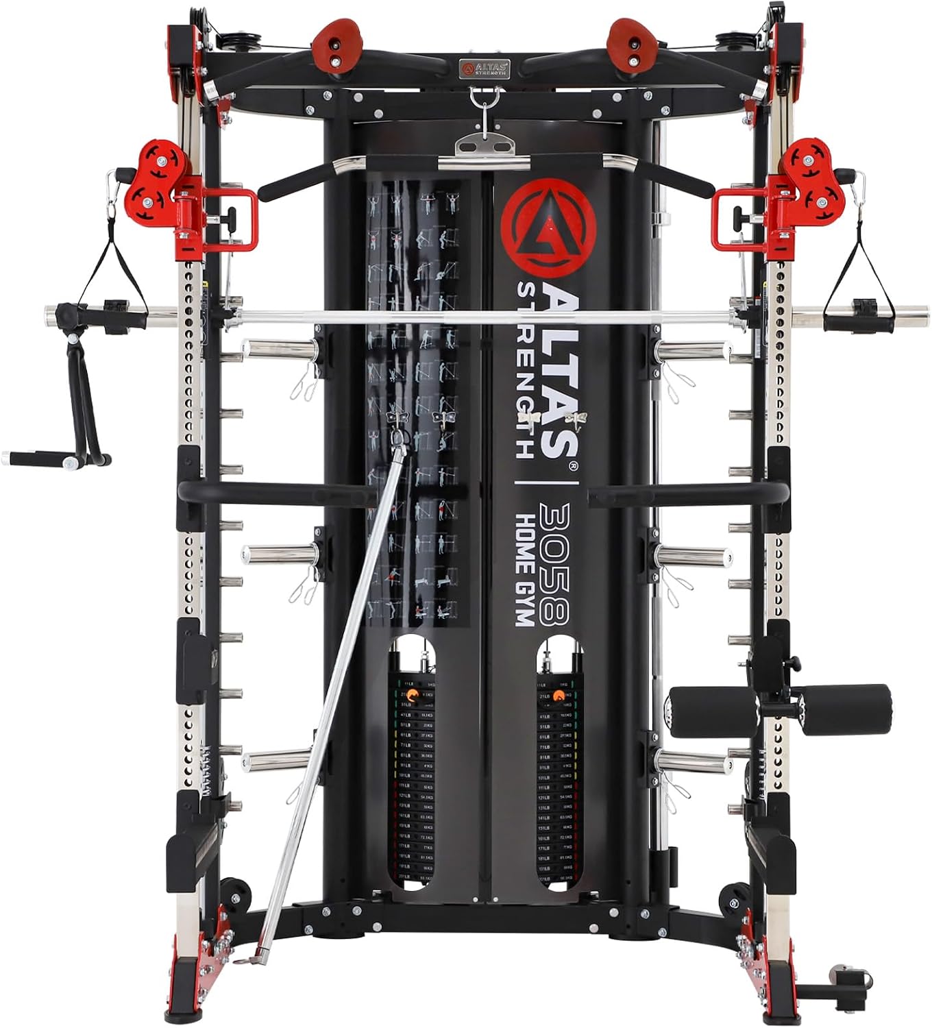 Altas Strength 3058G Smith Machine Home Gym with Dual Weight Stacks