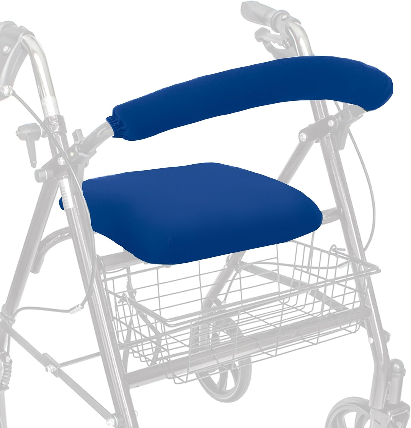 Top Glides Playful Purple Universal Rollator Walker Seat and Backrest Covers (Purple)