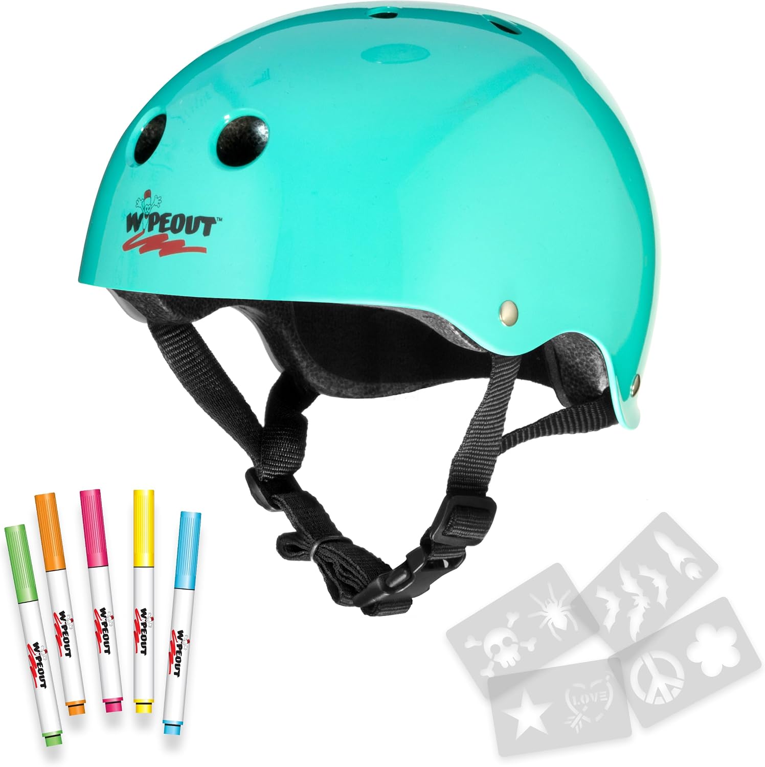 Dry Erase Kids Helmet – Ideal for Bike, Skate, Scooter, in-Line Skating and Rollerblading