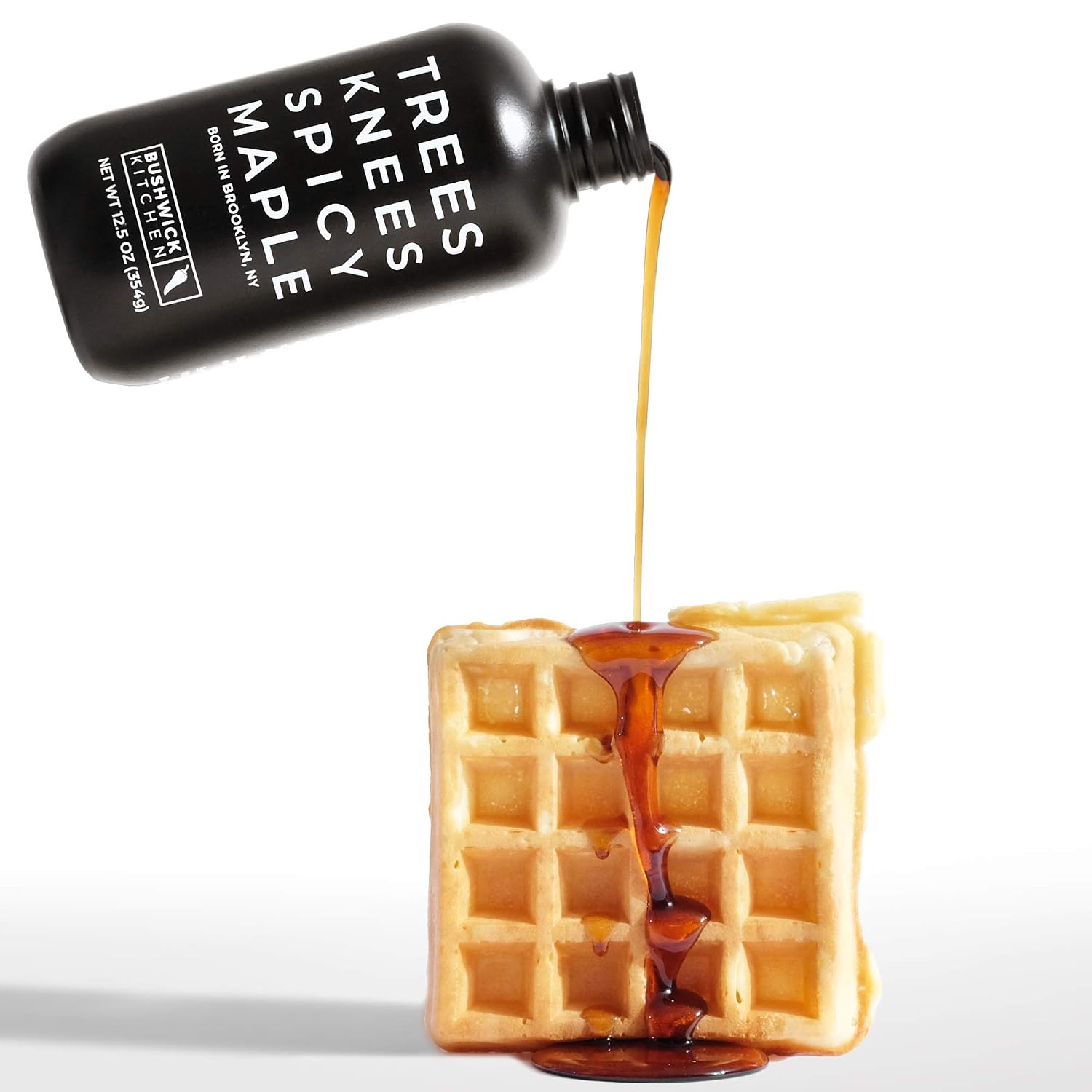 Trees Knees Spicy Maple Syrup, 11.5oz Grade A Organic Maple Syrup | Grade A Organic Maple Syrup - Habanero Infused - Made in the USA - Chicken, Bacon, Waffles & Breakfast Sandwiches