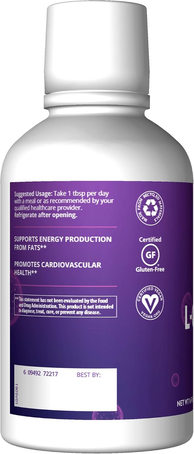 MRM Nutrition CoQ-10 L-Carnitine Liquid - for Women & Men - 32 Servings | Orange-Vanilla Flavored Energy and Antioxidant Formula