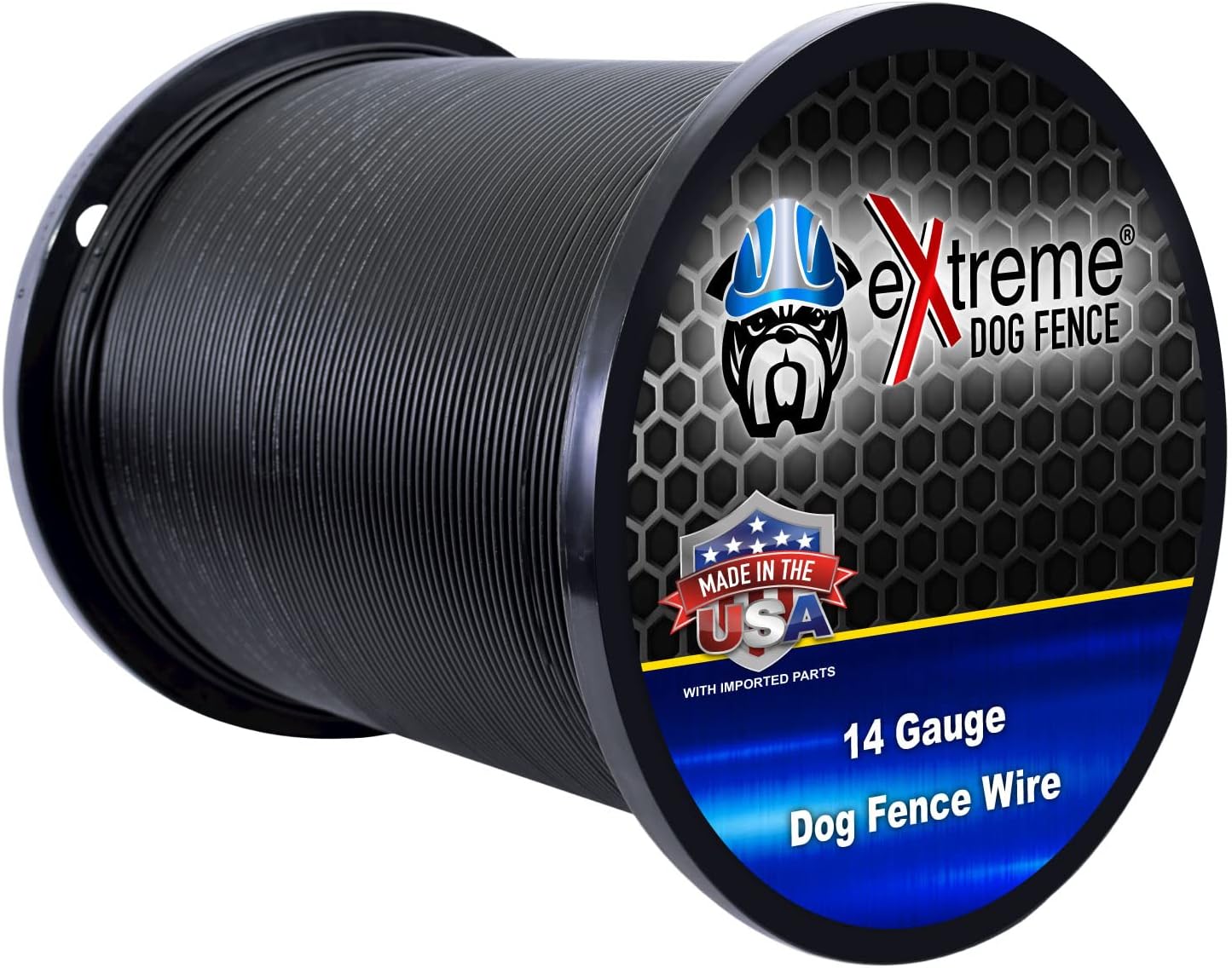 18 Gauge Dog Fence Wire, 1500 ft, Underground Boundary Wire, Heavy Duty | 1500-ft continuous spool; polyethylene jacket, UV-resistant, direct-burial; fits Extreme Dog Fence, PetSafe Compatible