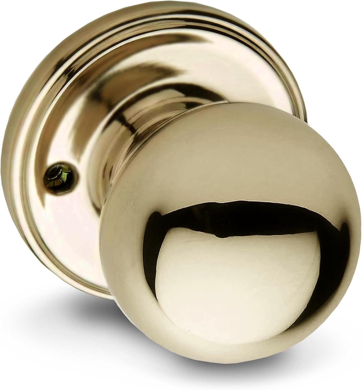 Copper Creek Privacy Interior Door Knob – ANSI Grade-3 Certified, Modern Heavy Duty Handle, Easy Install and Reversible for Bedroom, Bathroom & Closets – Satin Stainless (1 Pack)