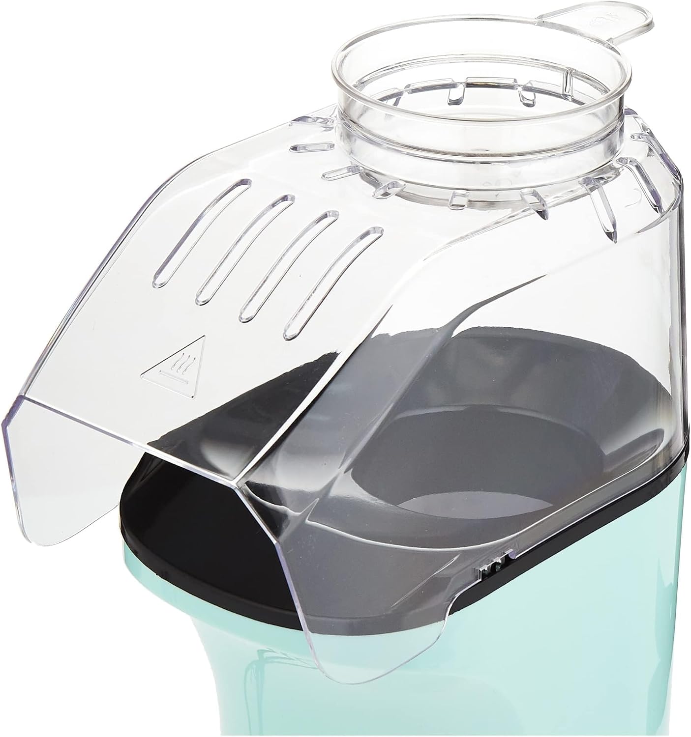 Dash Fresh Pop Popcorn Maker, 16-Cup Hot Air Popper, Aqua | Electric Popcorn Machine, Oil-Free Air Popped Popcorn, Built-In Measuring Cup & Butter Melting Tray, Movie Night Snacks