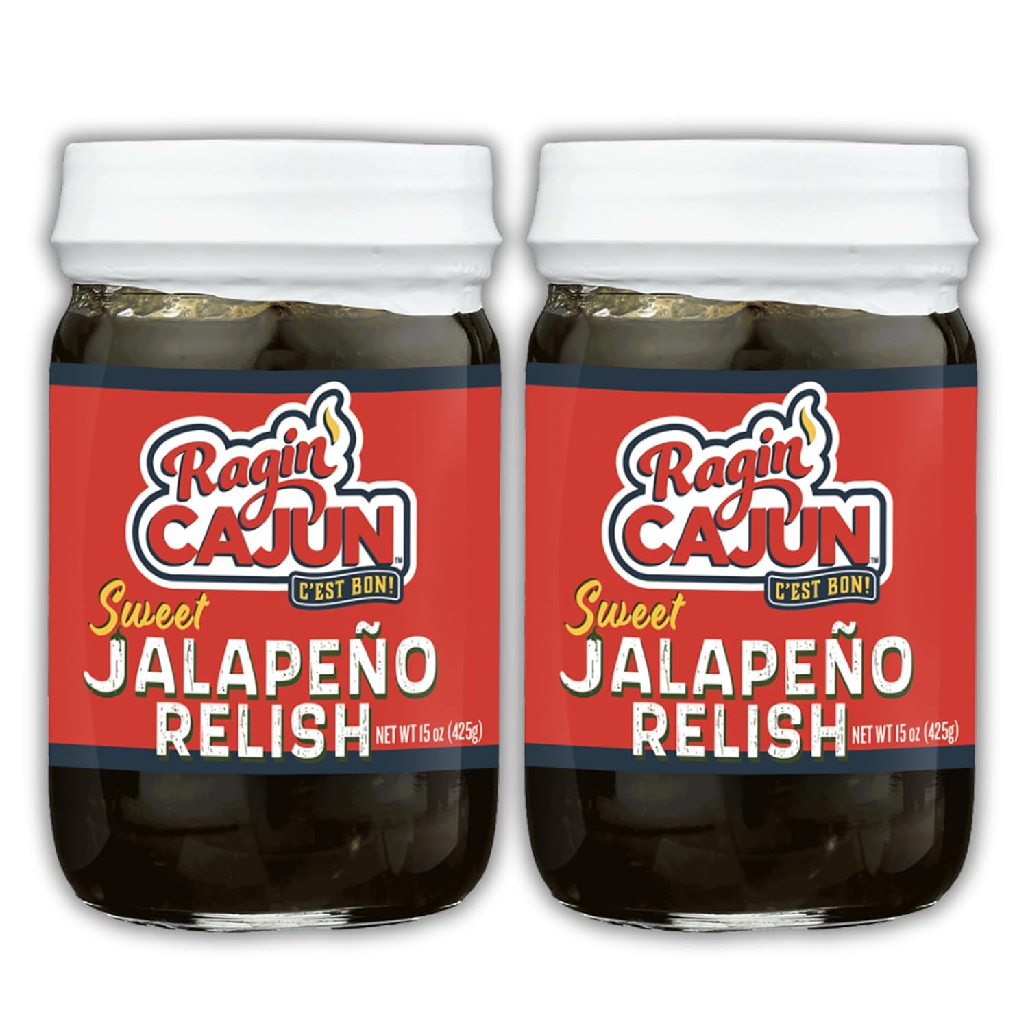 Ragin' Cajun Candied Jalapeno Slices, 12 fl oz - Pack of 2