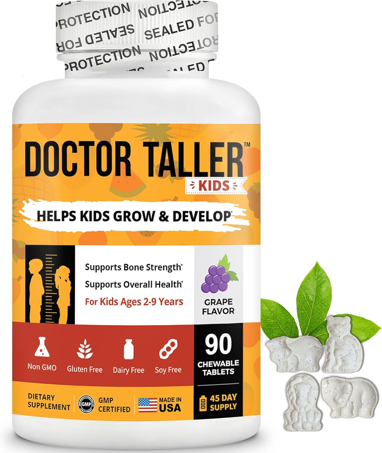 NuBest Doctor Taller - Bone Strength Supports, Enhance Immune System - Keto with Calcium, Vitamin D3, Vitamin K2