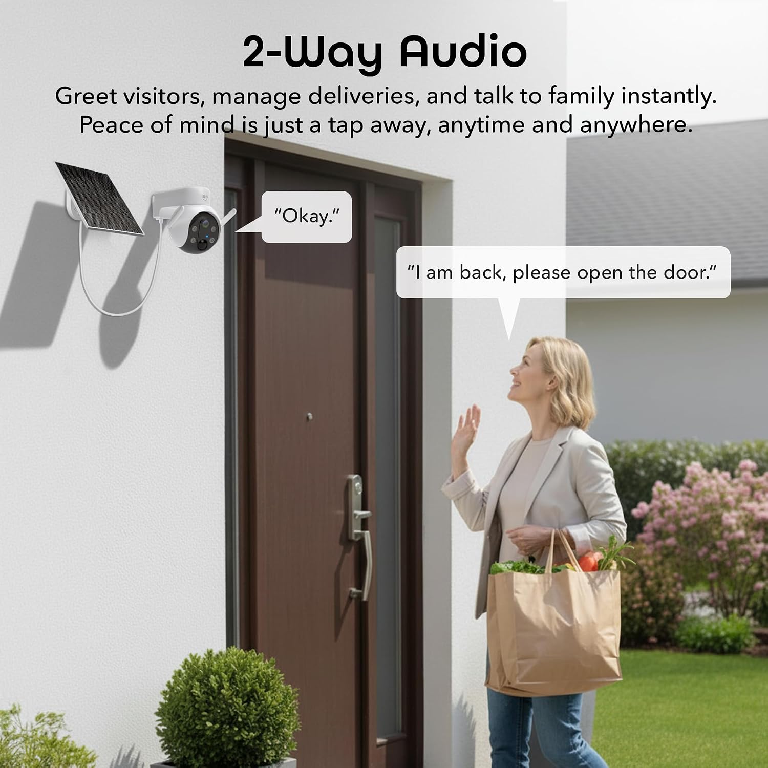 Geeni Insight 3MP Smart PTZ Solar Security Camera – Auto-Follow Motion Tracking, 2K HD Wire-Free Outdoor WiFi Camera with 3W External Solar Panel