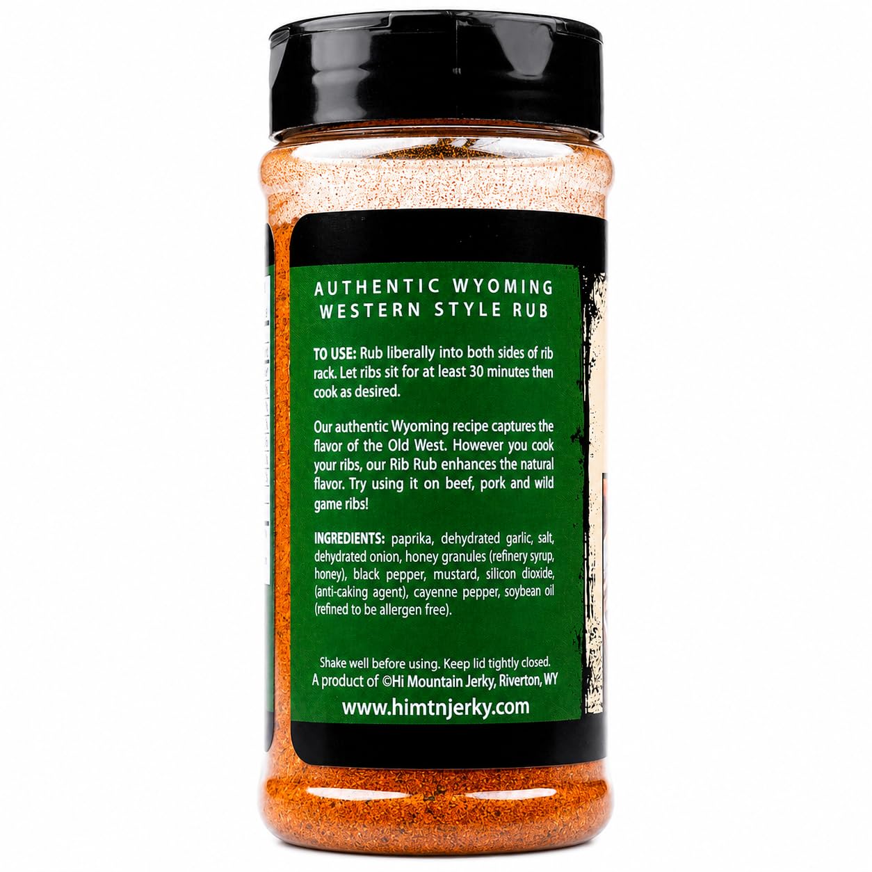Hi Mountain | GARLIC PEPPER RUB | Meat Seasoning | 11 oz | Garlic pepper seasoning for beef, pork, venison, deer, elk, chicken, burgers, and vegetables