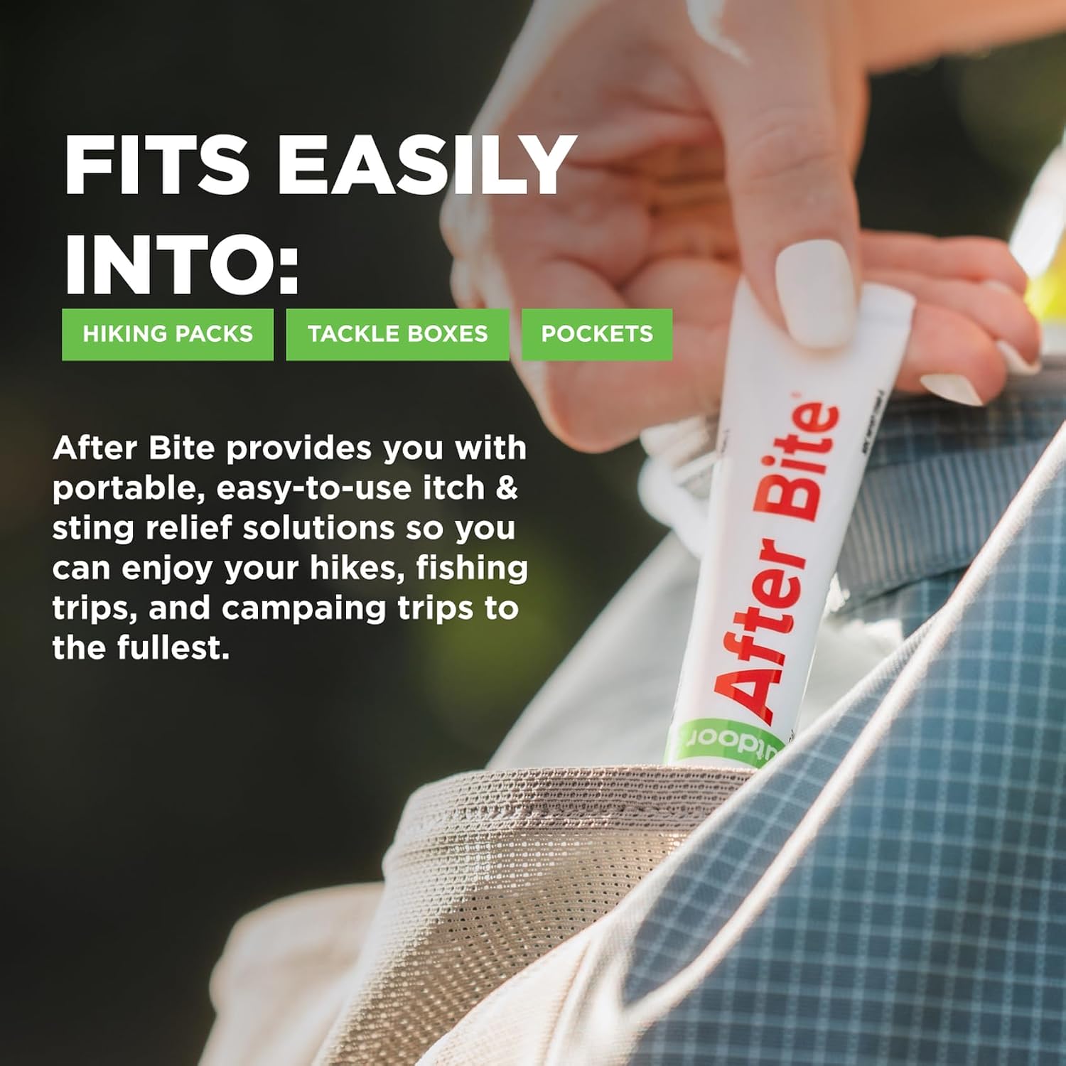 After Bite Outdoor Bug Bite Itch Relief, Diphenhydramine HCl Gel, 4Pk