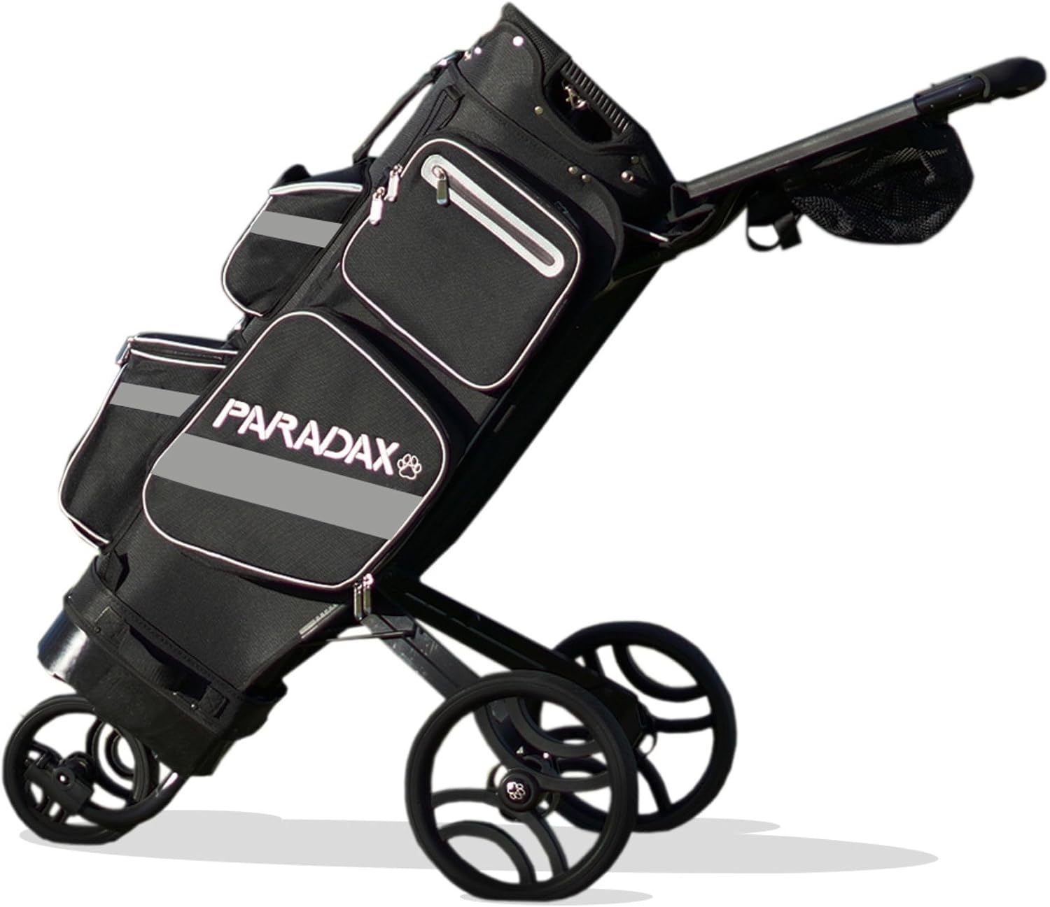 PARADAX A1-1 All-in-One Golf Bag - Cart Built Inside The Bag! | Cart hides Inside The Golf Bag Within Seconds. Push Golf Bag and Cart | Golf Bag and Cart Combo | Golf Bag with Wheels