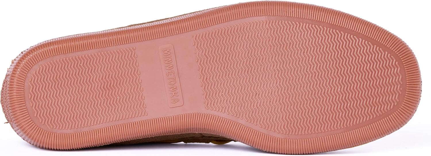Minnetonka Men's Sheepskin Hardsole Slipper
