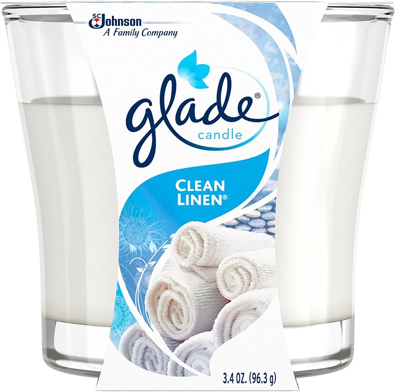 Glade Candle Jar, Air Freshener, Apple Cinnamon, 3.4 Oz