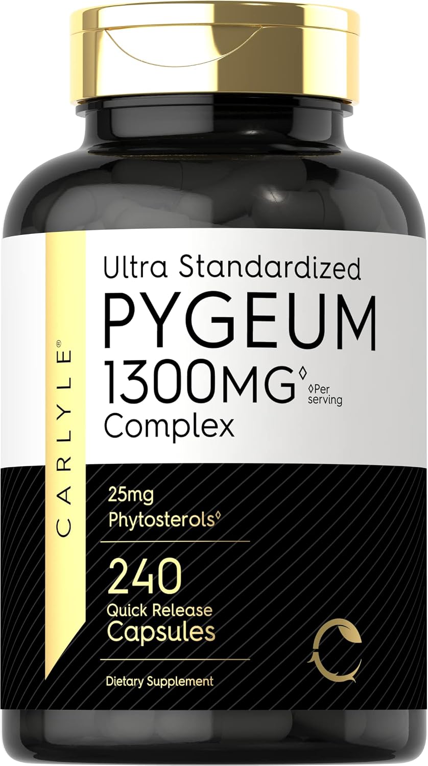 Carlyle Pygeum Supplement | 240 Capsules | with Africanum Bark Extract