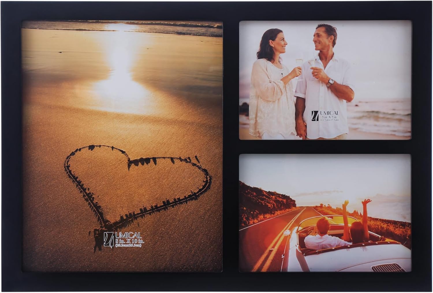 4x6 5-Opening Collage Picture Frame Black Wood