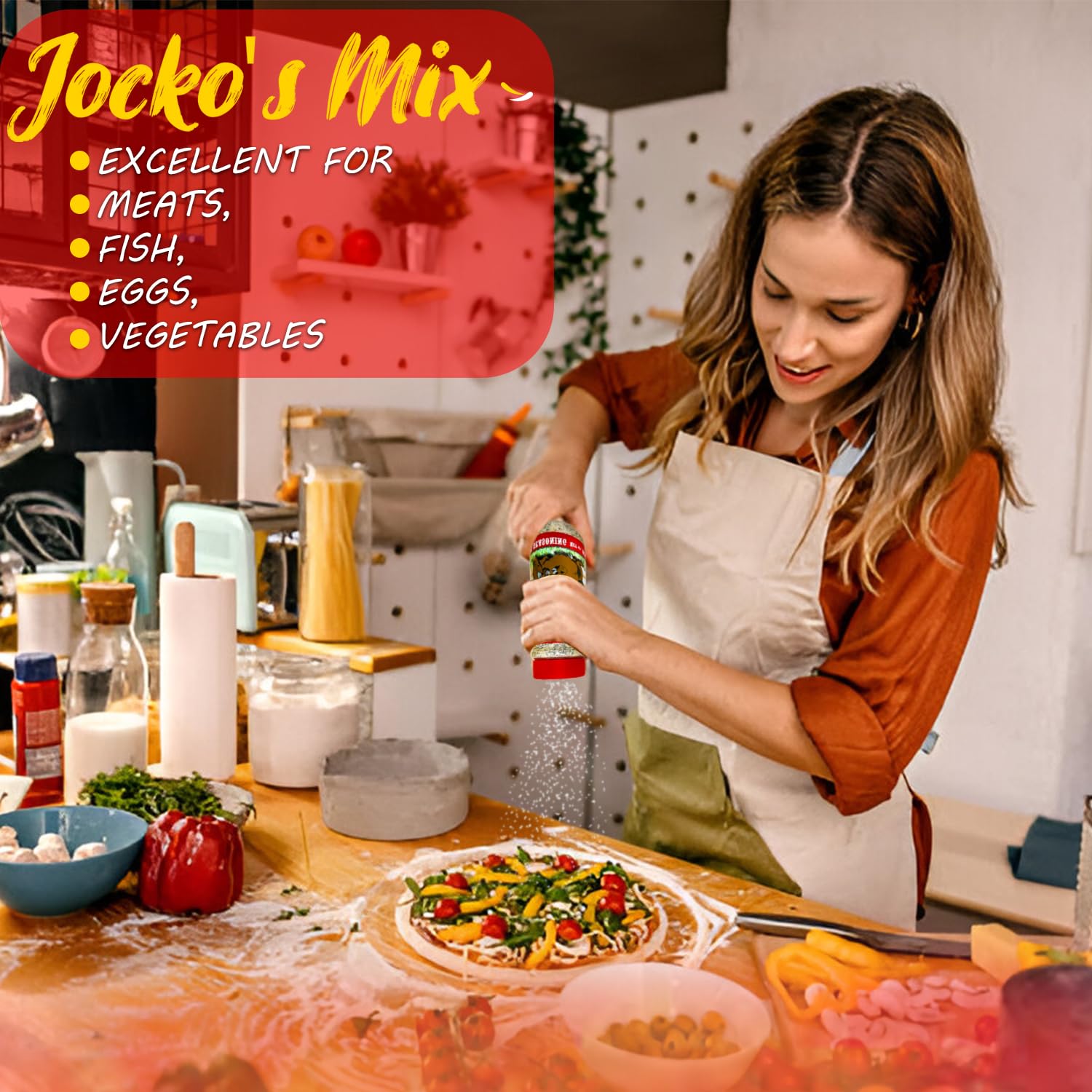 Jocko's Mix Santa Maria Style Seasoning - 15.3oz Bottle Of Tri-Tip, Steak, Pork, and Chicken Seasoning - Santa Maria California Grill - Jocko's Mix for Meat, Seafood Stew & Vegetables, Gluten Free