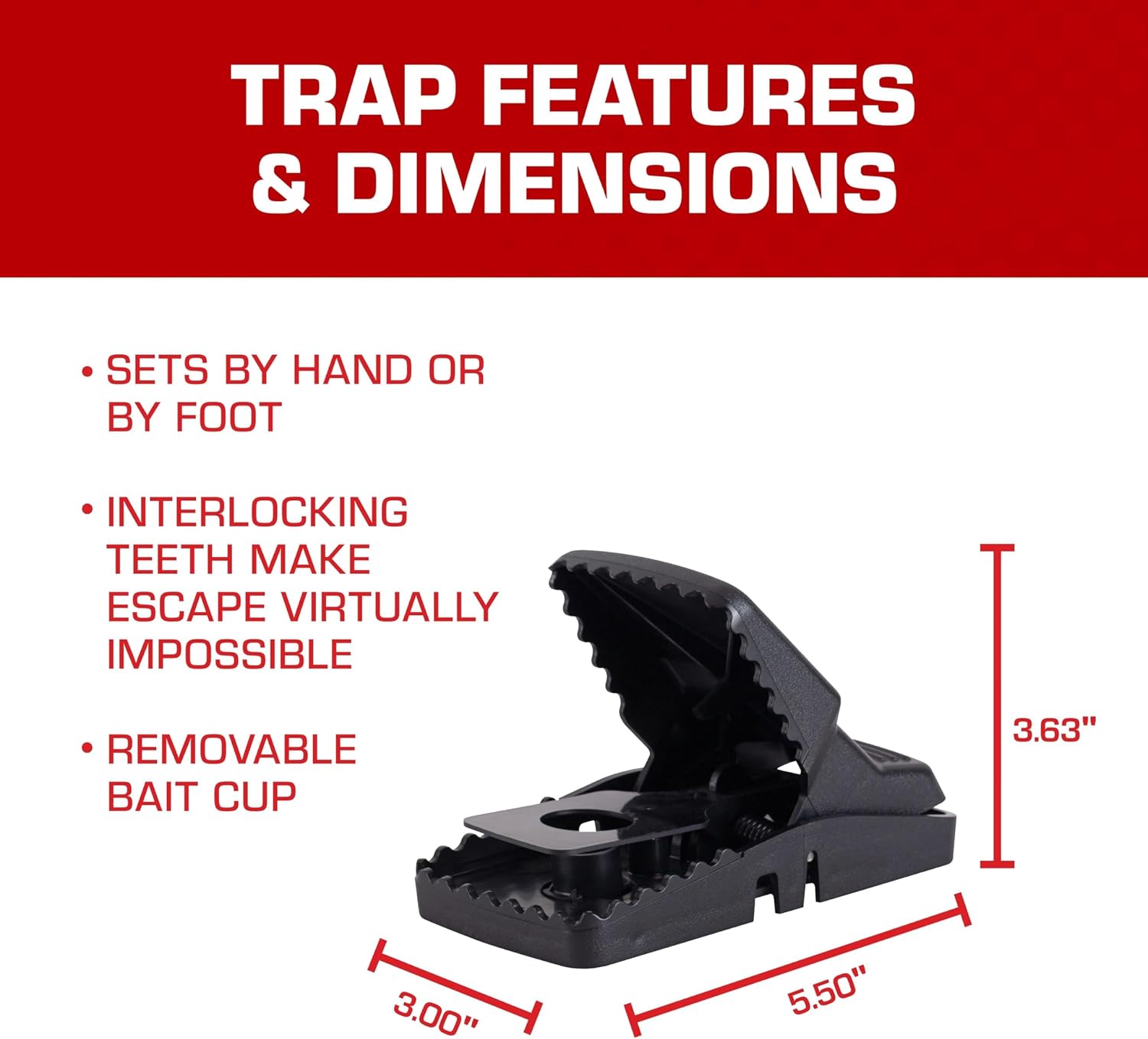 Tomcat Tunnel Trapping System | Rat & Mice Traps - 1 Tunnel Station and 2 Reusable Snap Traps