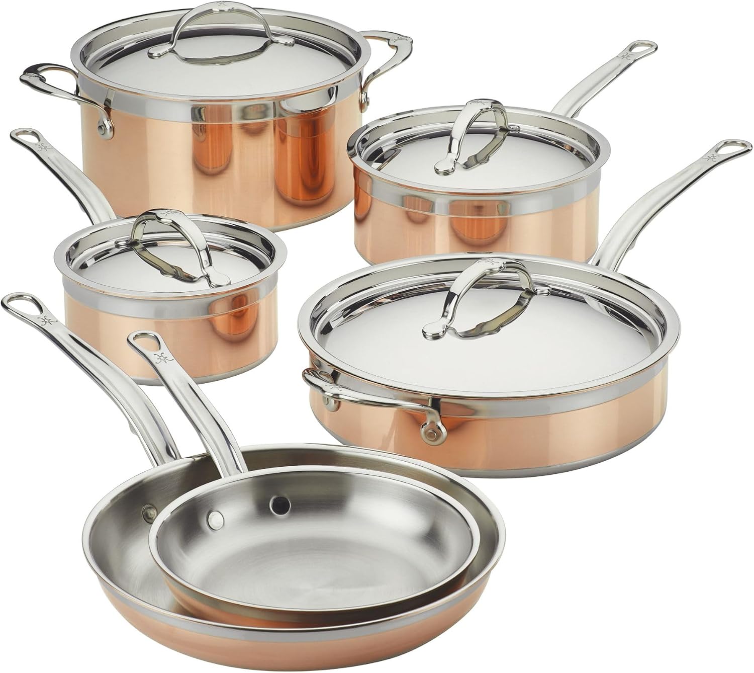 Hestan - CopperBond Collection - 100% Pure Copper Frying Pan, Induction Cooktop Compatible, 8.5-Inch