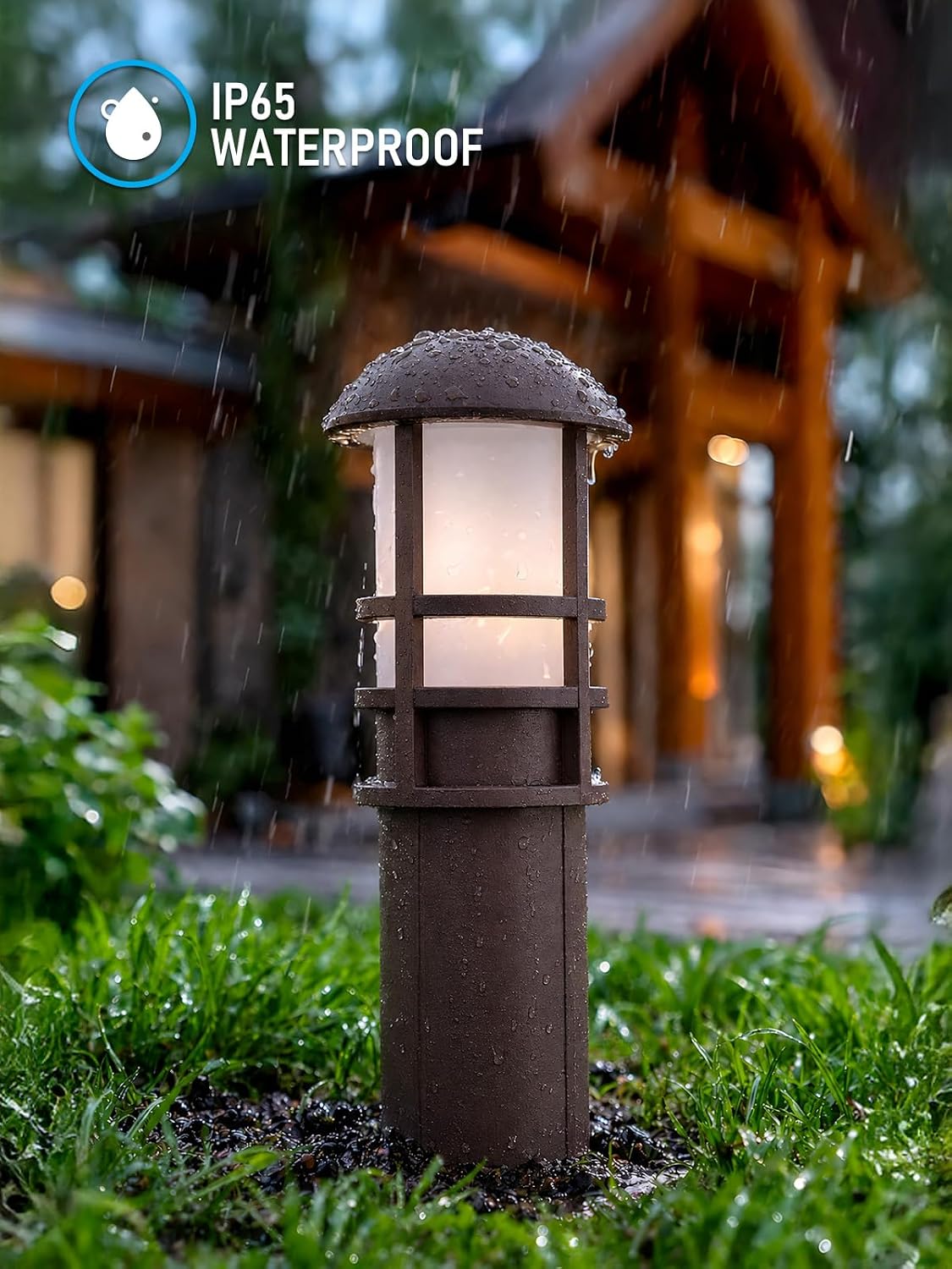 LEONLITE 8-Pack Low Voltage Landscape Pathway Lights, 3W, CRI90, 3000K
