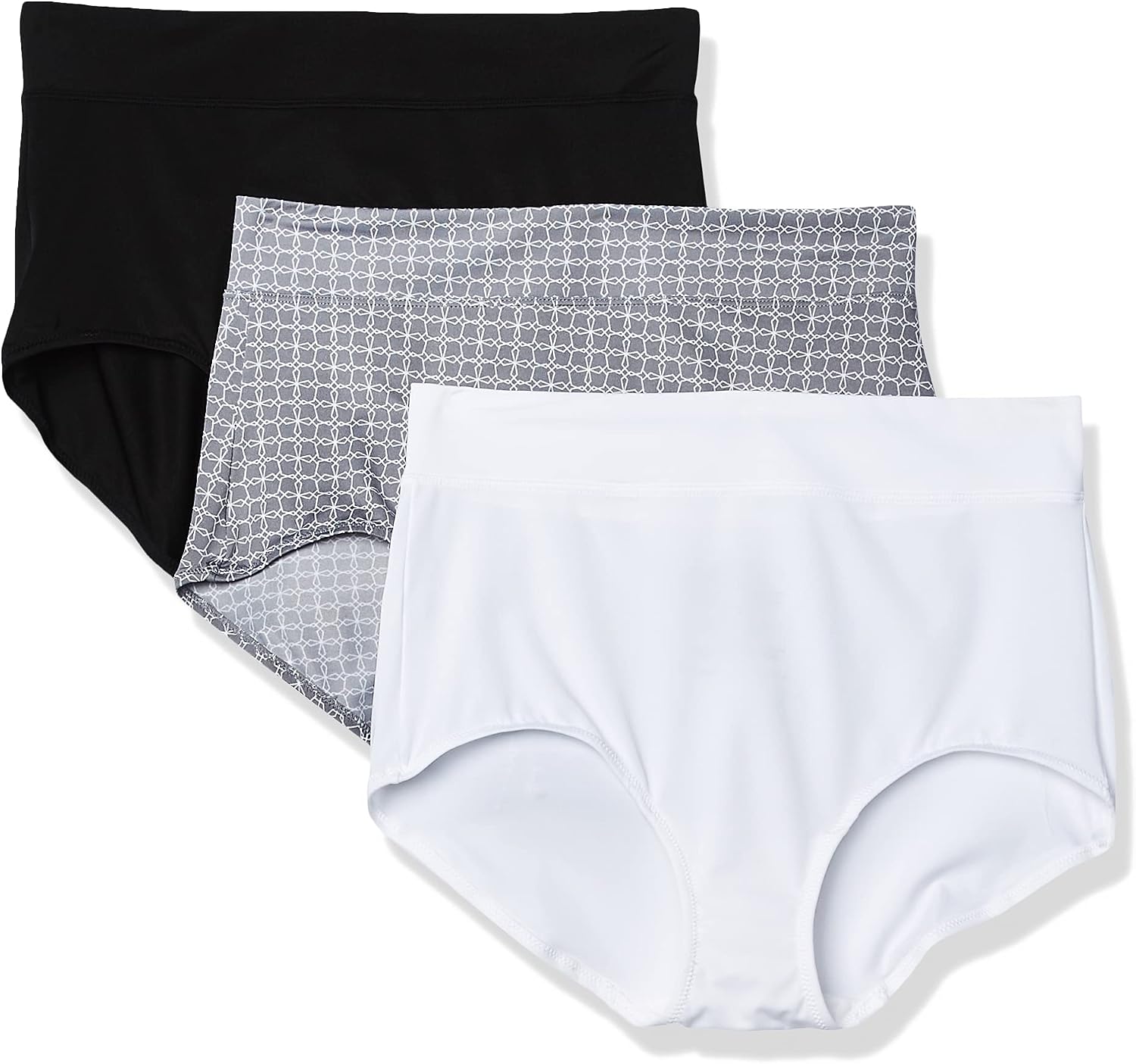 Warner's Women's Blissful Benefits No Muffin Top 3 Pack Brief Panty