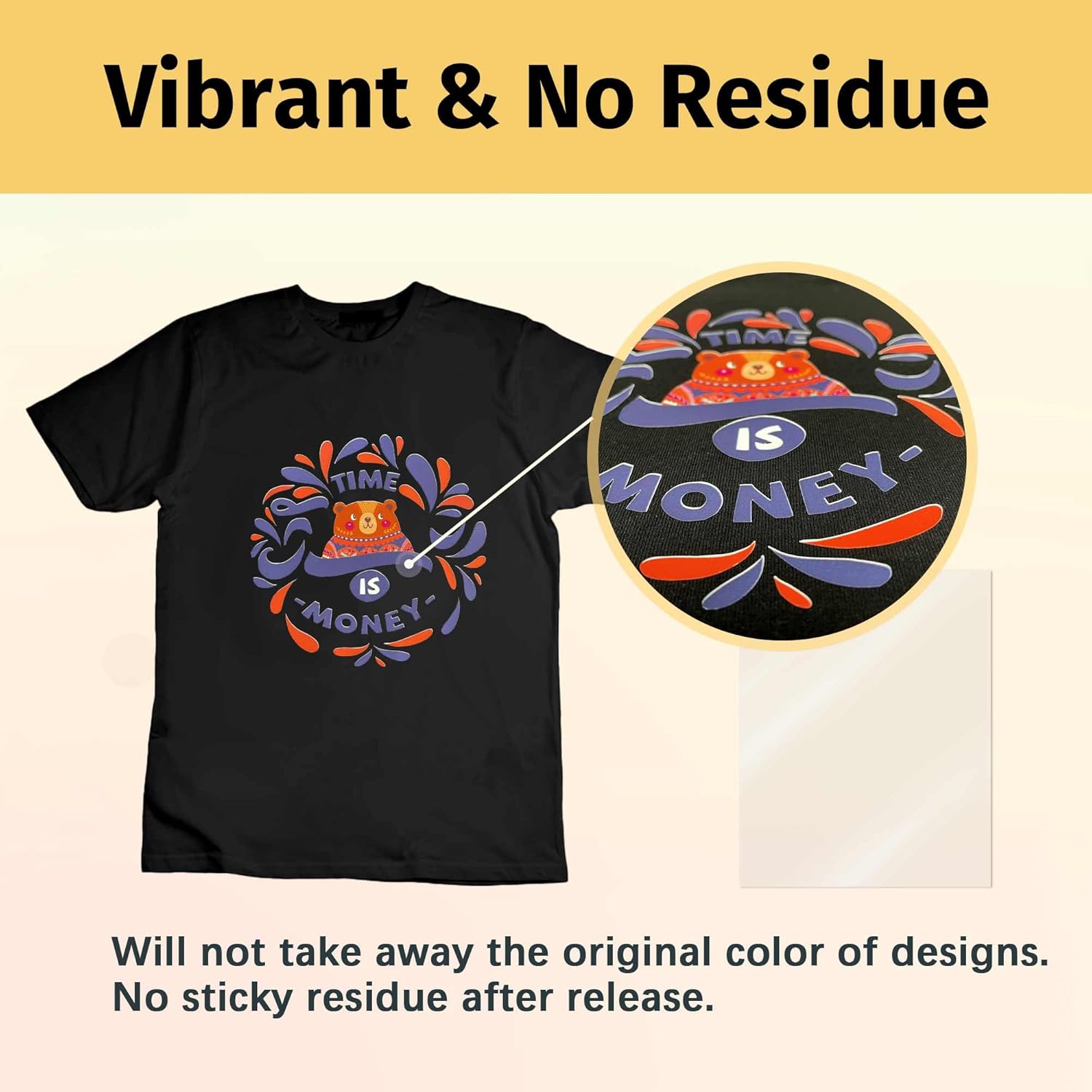TransOurDream Heat Transfer Paper for Dark T Shirts(10 Sheets, 8.5x11),Printable HTV Heat Transfer Vinyl for Inkjet Printers