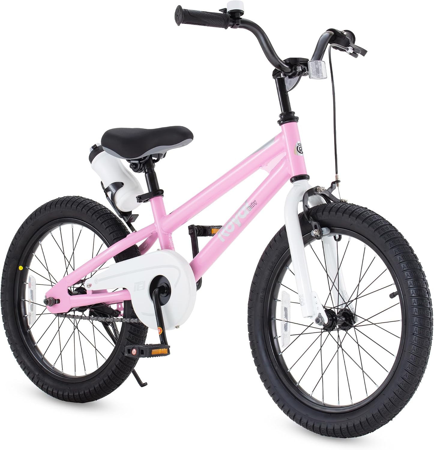 RoyalBaby Freestyle Kids Bike 12 14 16 Inch with Training Wheels, 18 Inch with Kickstand, Bicycle for Ages 3-10 Years Boys Girls