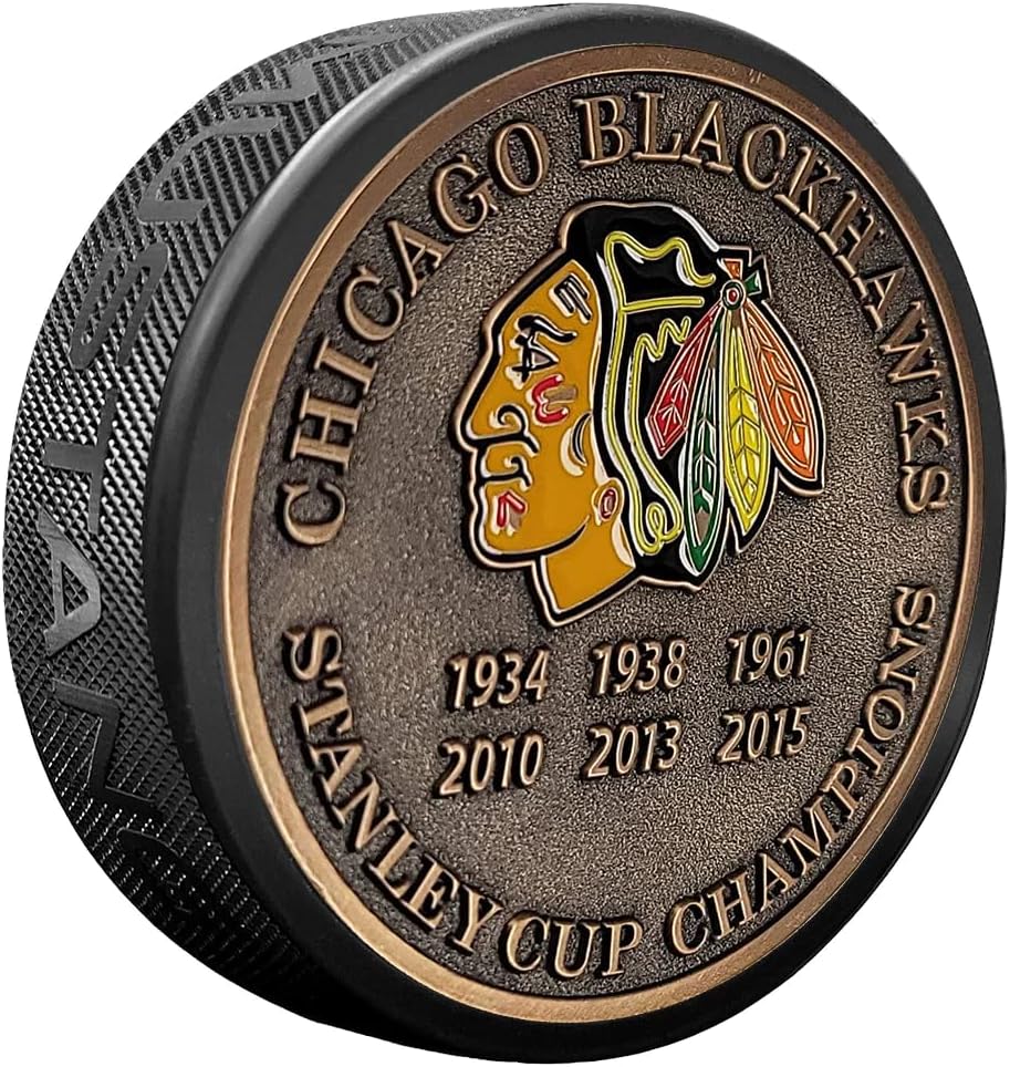 Sports Decor Stanley Cup Years Gold Medallion Puck
