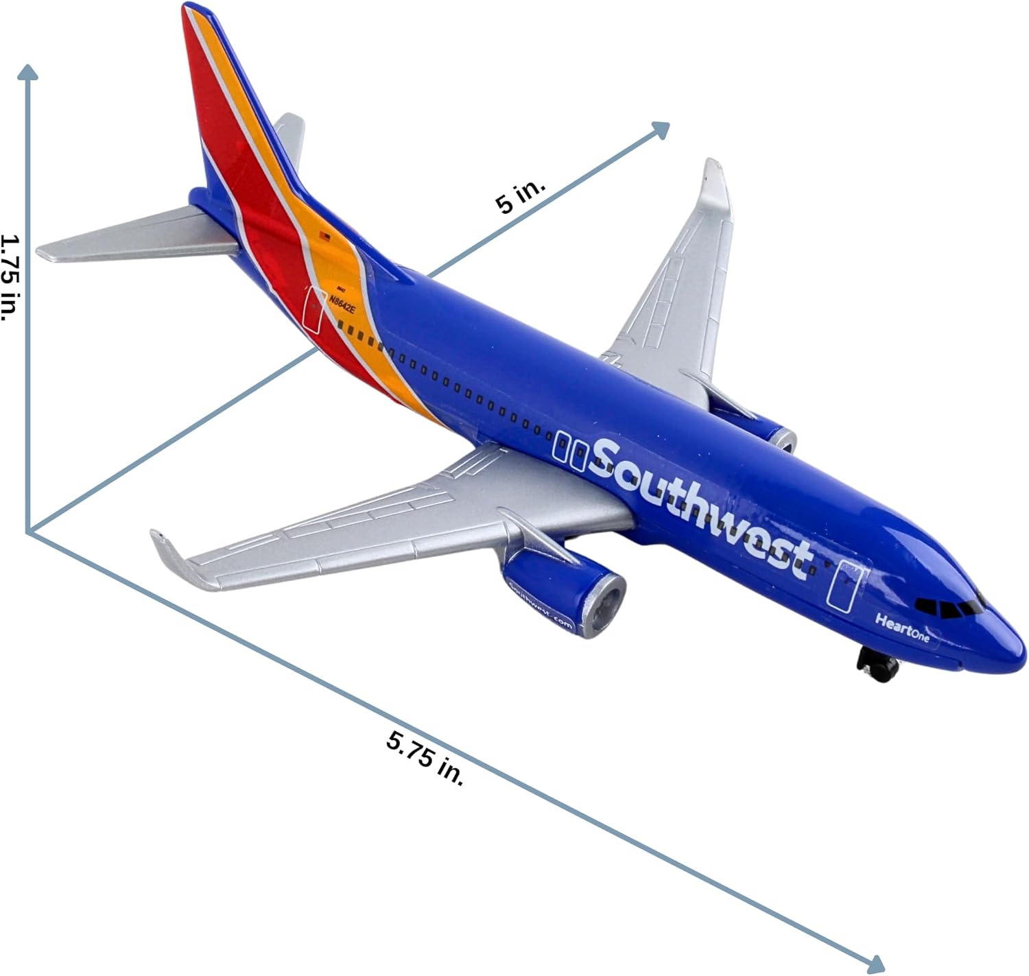 Daron Southwest Airlines Die-Cast Model Airplane Toy
