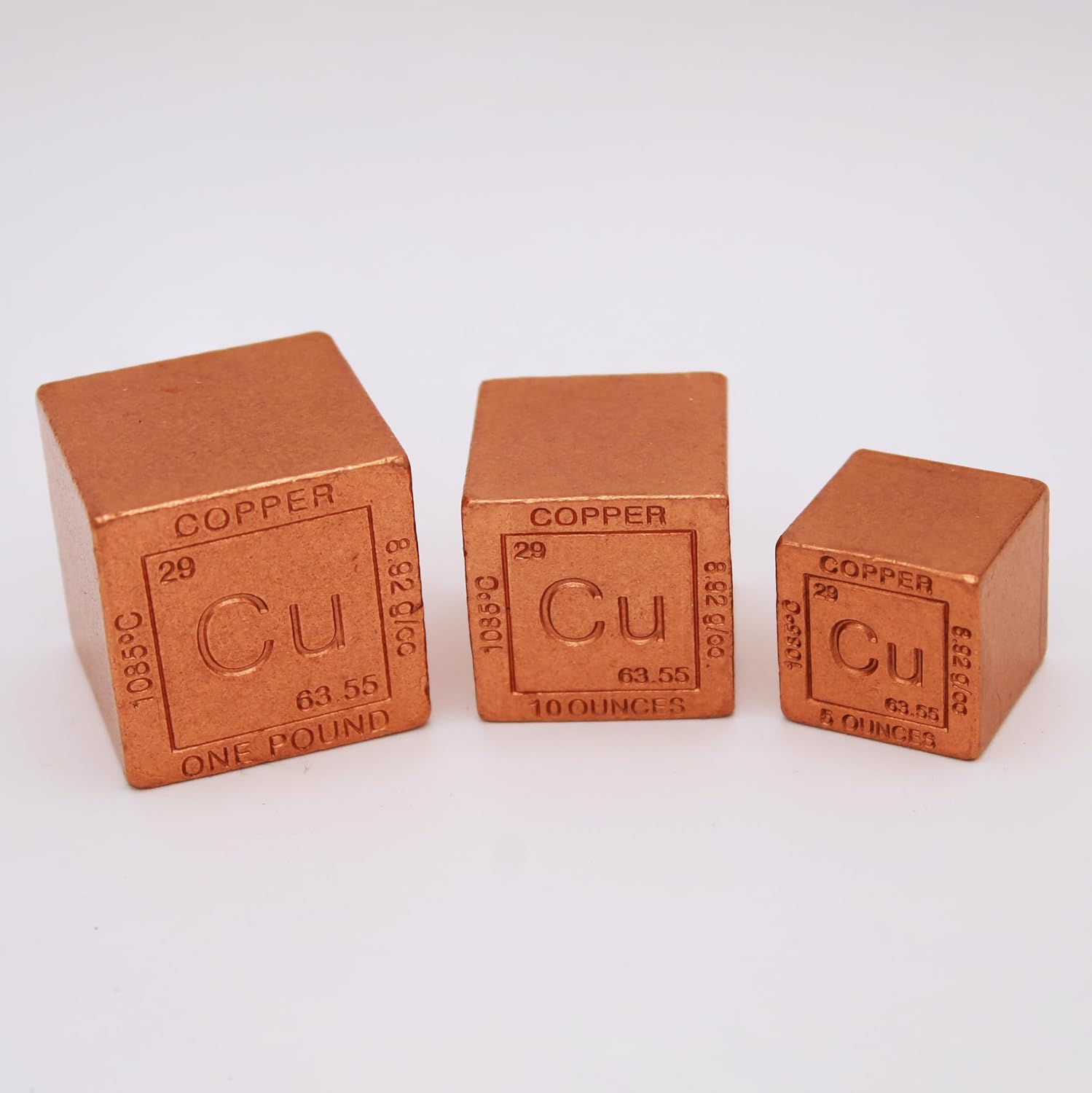 1 lb Copper Bar (Flat Style) .999 Pure Paperweight | Element Design with Certificate of Authenticity
