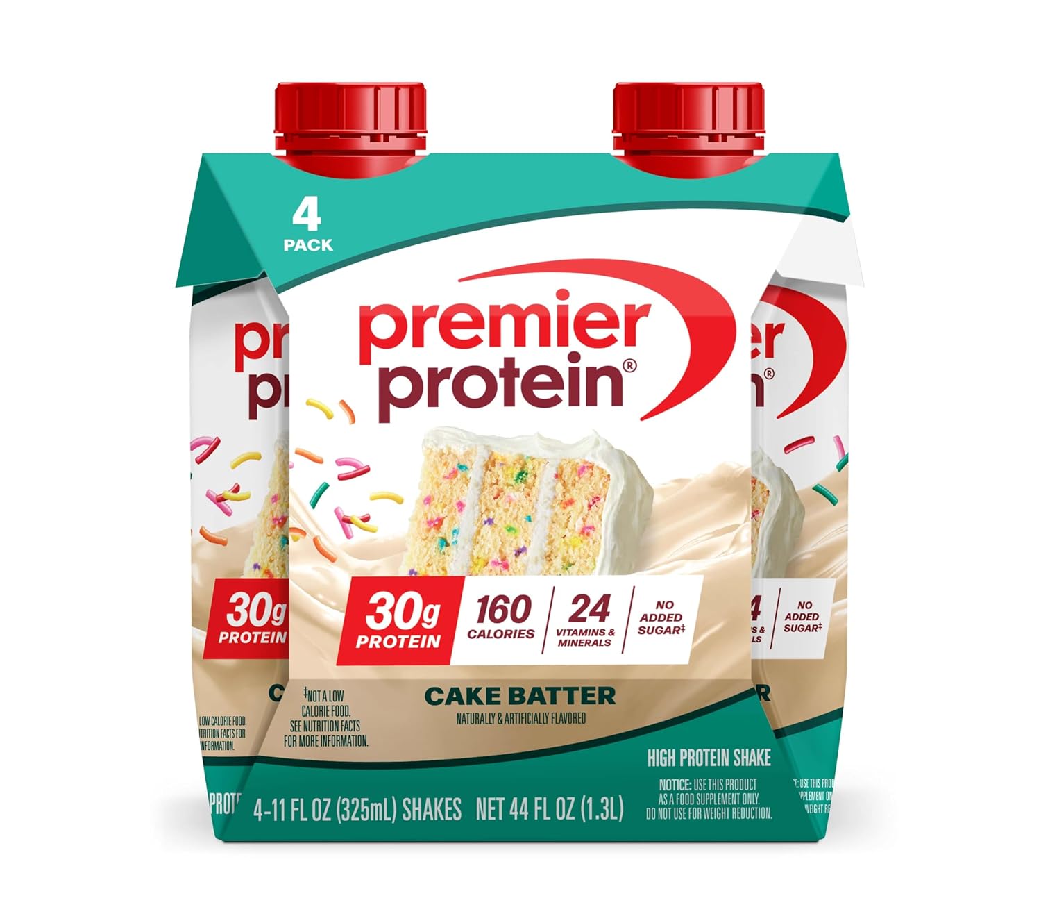 Premier Protein 30g High Protein Shake, Vanilla, 12 Pack | 160 Calories, 24 Vitamins & Minerals, No Added Sugar, Supports Muscle Health, Gluten-Free, 11 oz