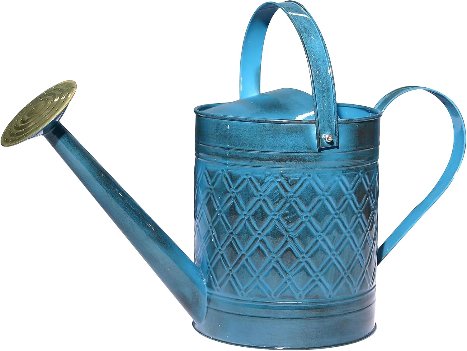 Home & Garden MPT01503 Robert Allen MPT011503 Wexley Metal, 2 Gallon, Mountain Waves 5 Gallon Watering can, 2 gal